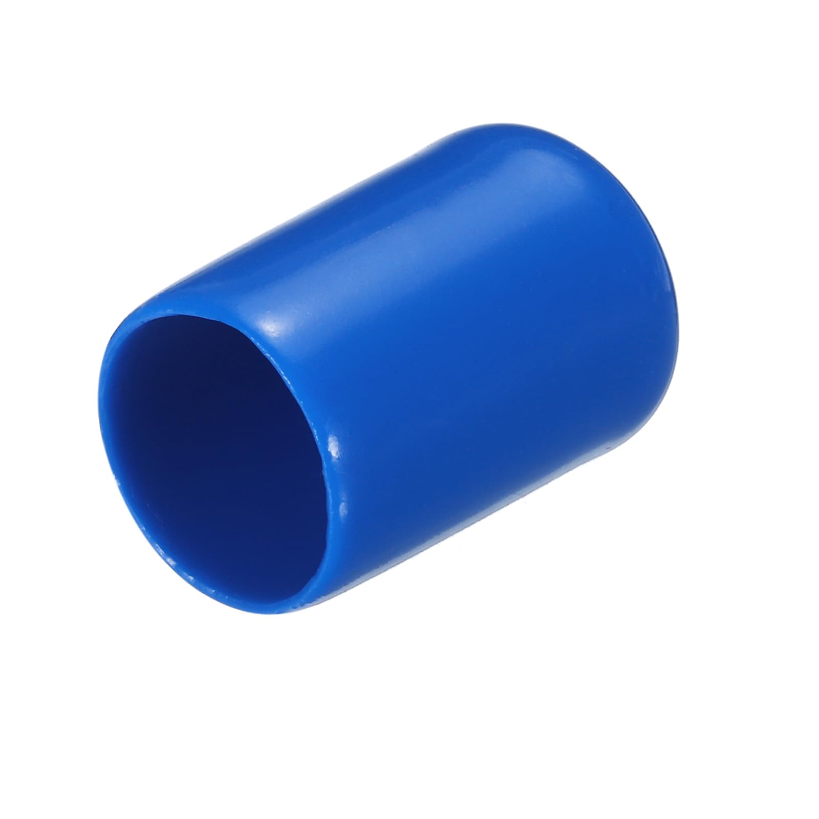 20pcs Rubber End Caps 13mm ID Vinyl PVC Round Tube Bolt Cap Cover Screw Thread Protectors Blue
