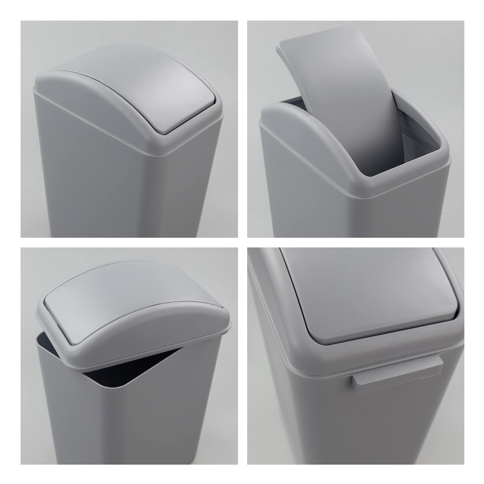 4.2 Gallon Plastic Trash Can with Lid