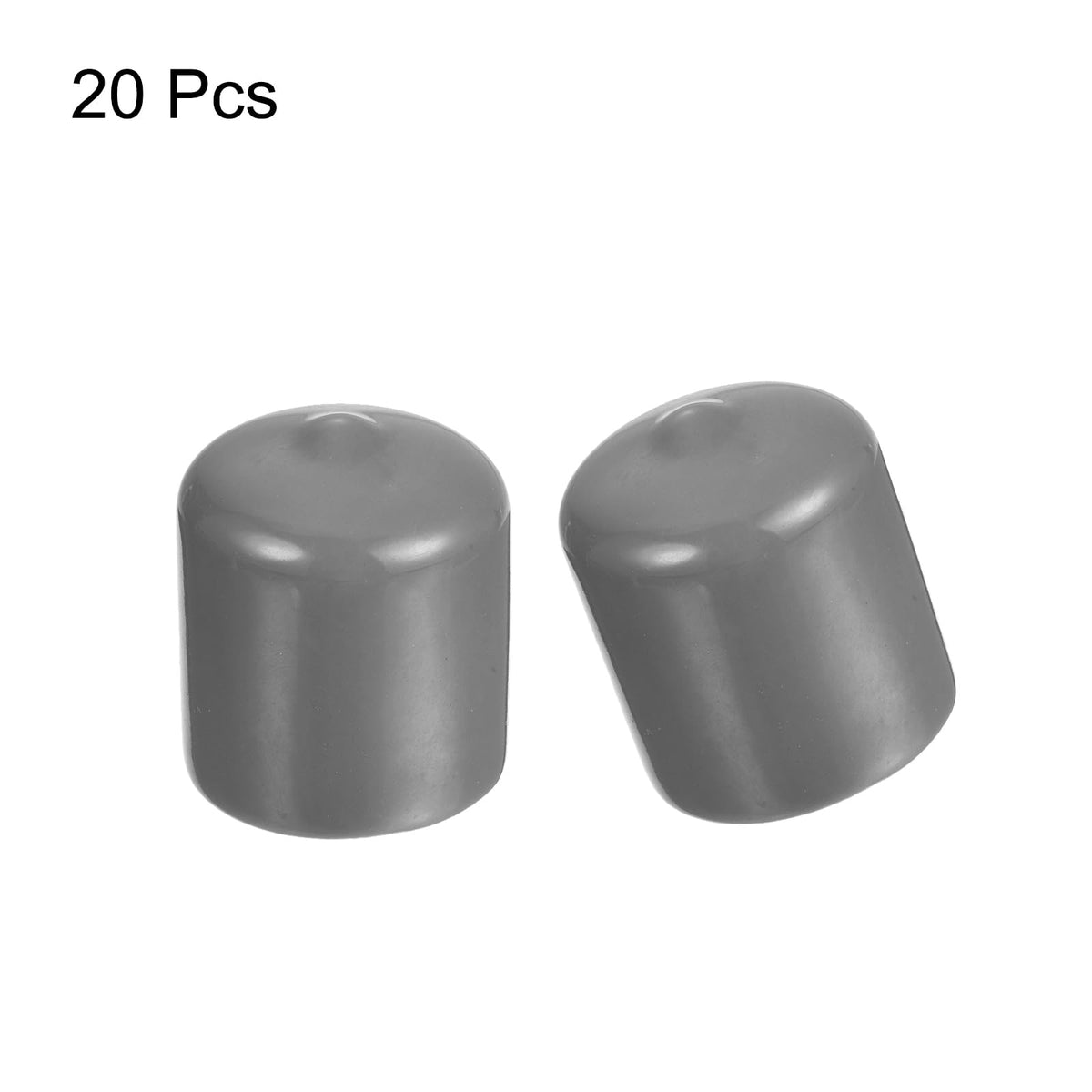 20pcs Rubber End Caps Protective Caps 28mm ID Vinyl PVC Round Tube Bolt Cap Cover Screw Thread Protectors