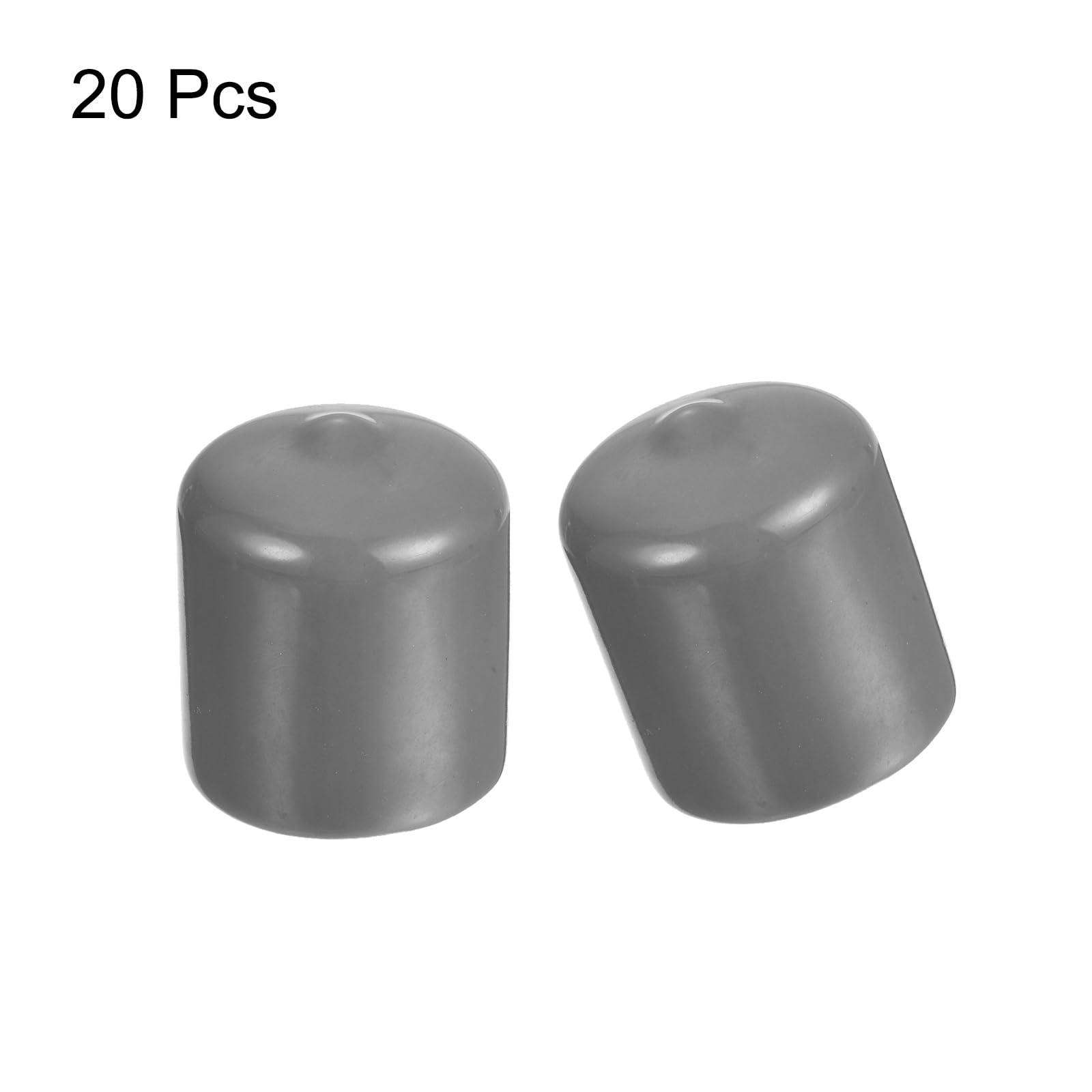 20pcs Rubber End Caps Protective Caps 28mm ID Vinyl PVC Round Tube Bolt Cap Cover Screw Thread Protectors