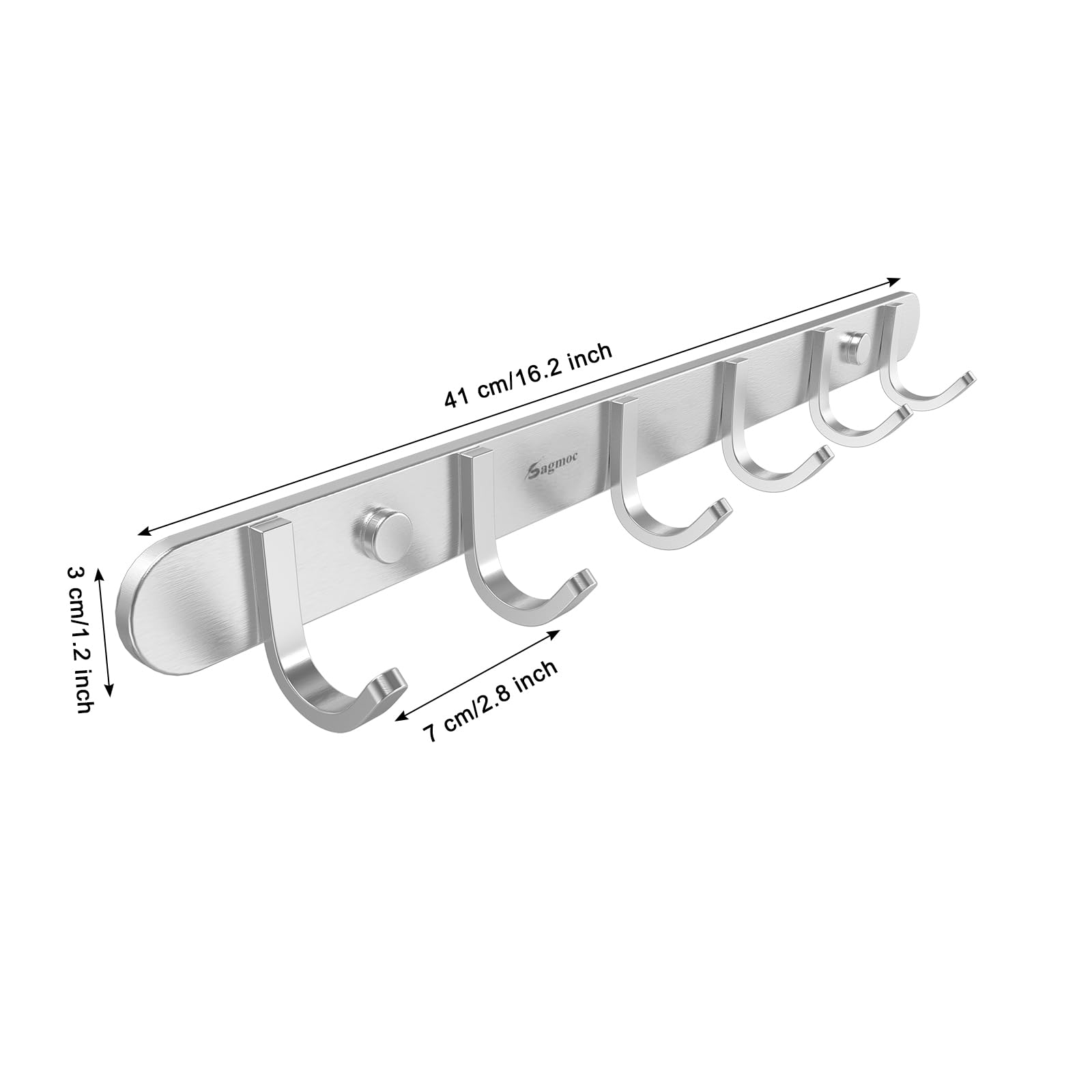 Wall Mounted Coat Hook Rack