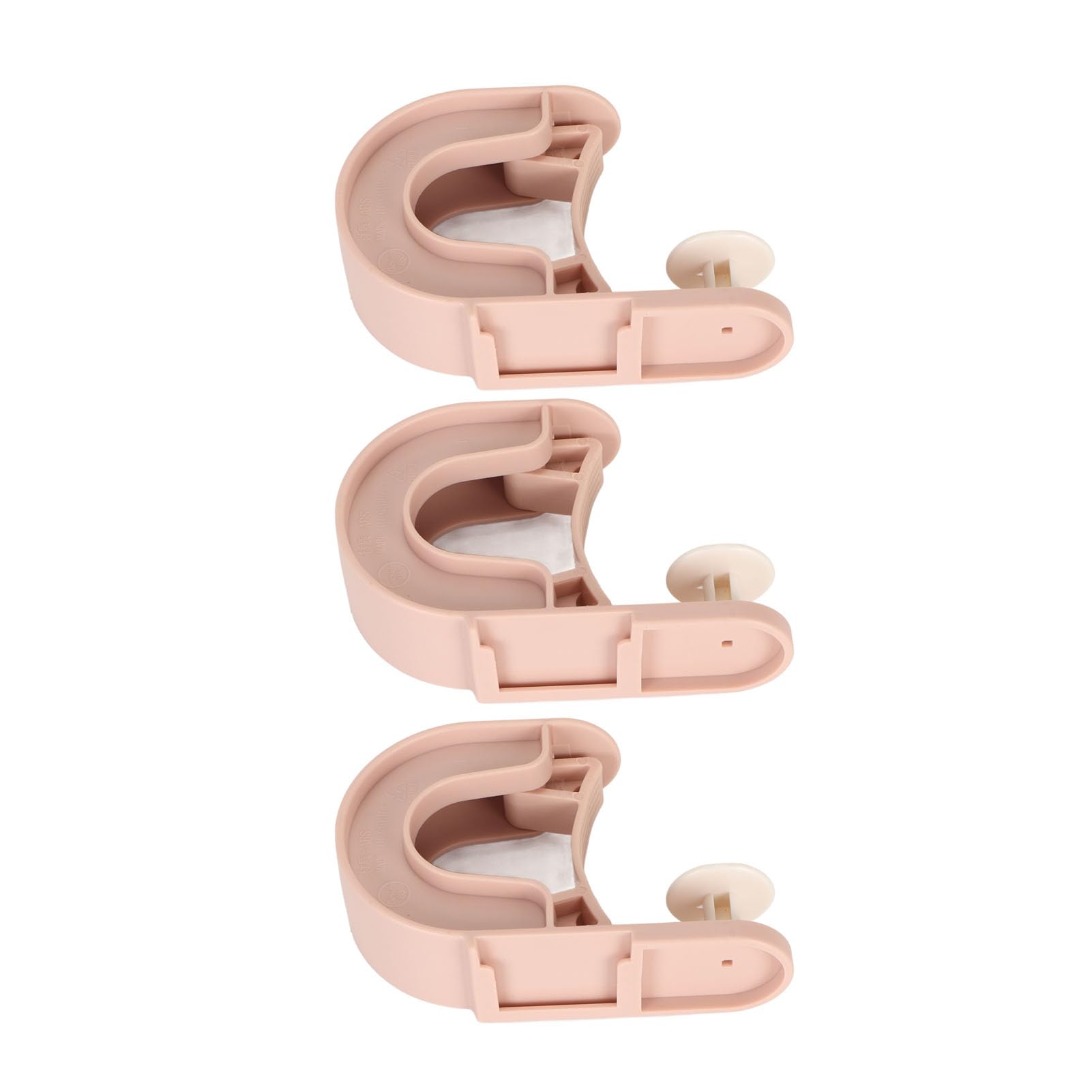 3Pcs Broom Mop Holder Self Adhesive Prevent Slip Multipurpose Wall Mount Mop Grippers for Home Bathroom Kitchen Garden Garage