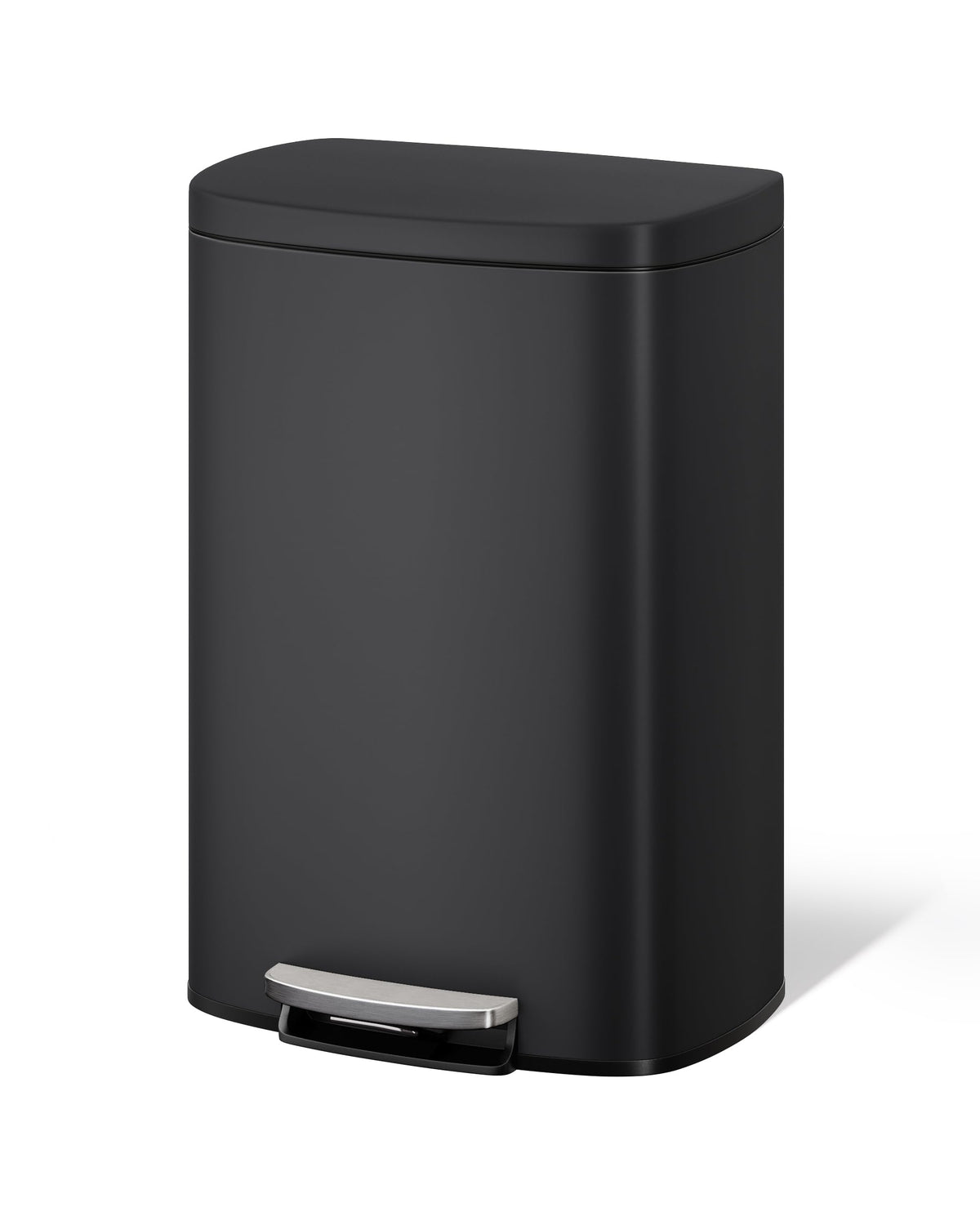 13 gal 50 L Metal Kitchen Trash Can with Lid