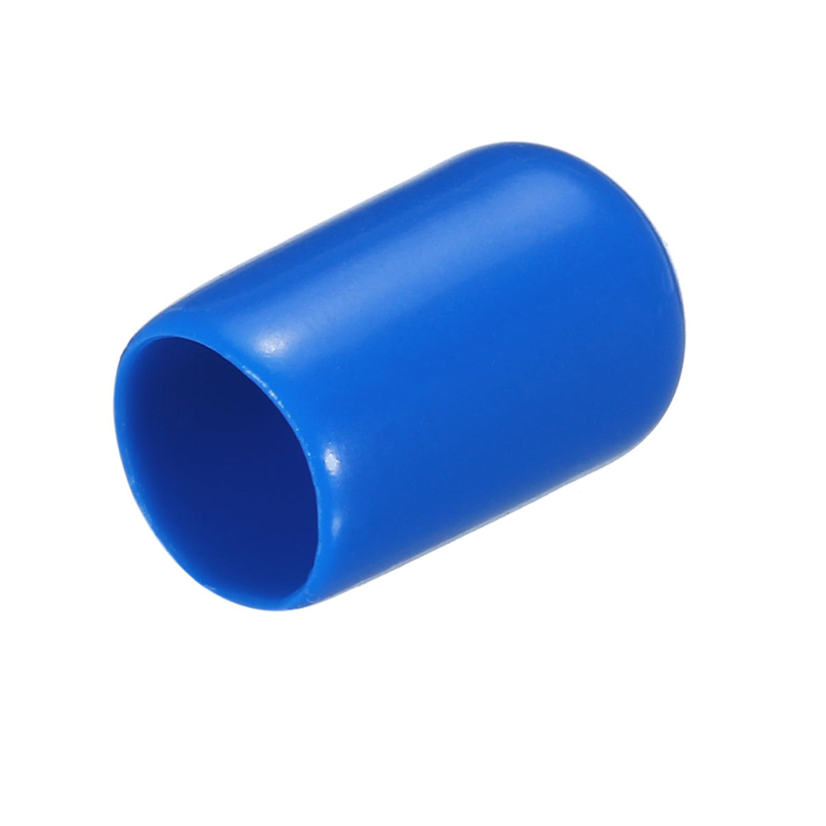 20pcs Rubber End Caps 8.5mm ID Vinyl PVC Round Tube Bolt Cap Cover Screw Thread Protectors Blue