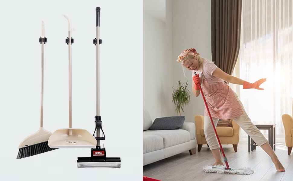 6PCS Broom and Mop Holder (6 Count)