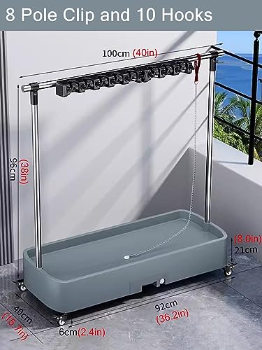 Heavy Duty Corner Mop and Broom Holder Rack