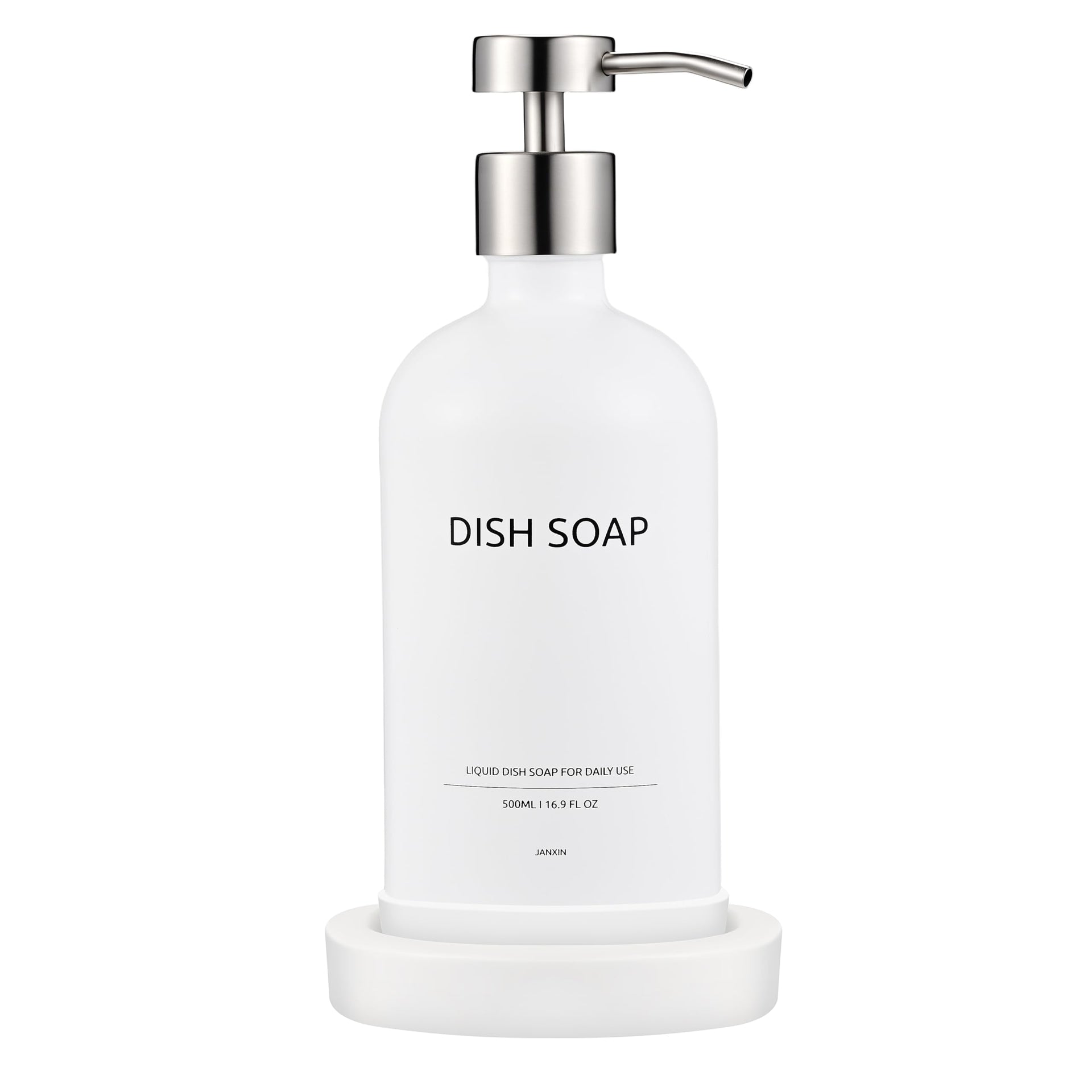 Glass Soap Dispenser Bathroom Set by Janxin