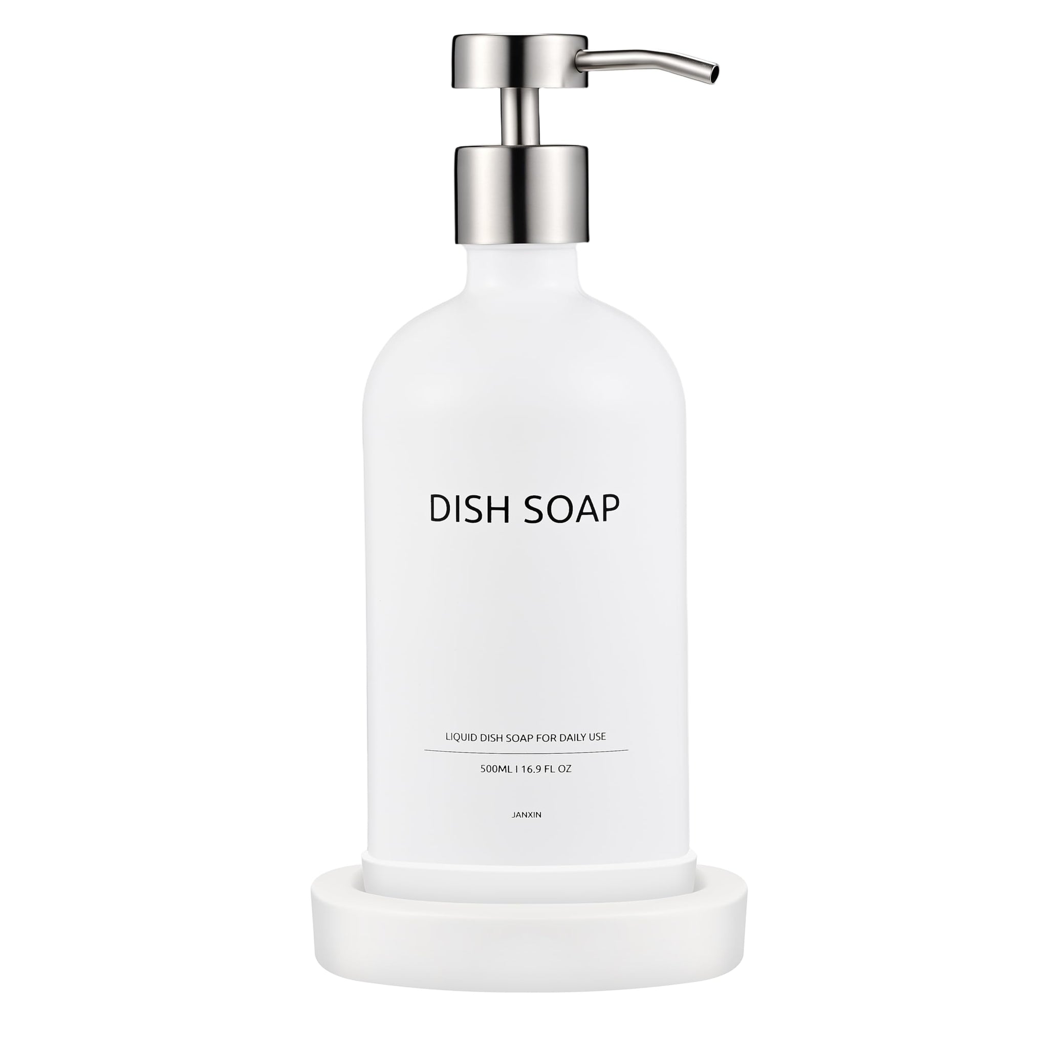 Glass Soap Dispenser Bathroom Set by Janxin