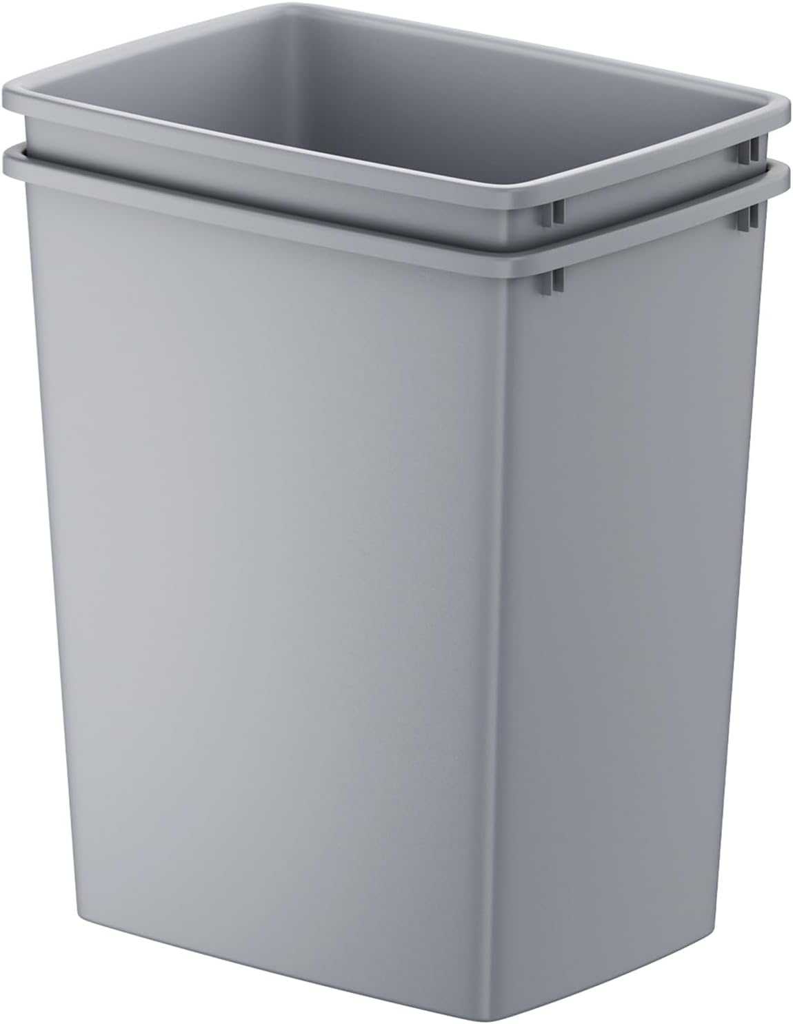 35 Quart Plastic Trash Can (2 Count)