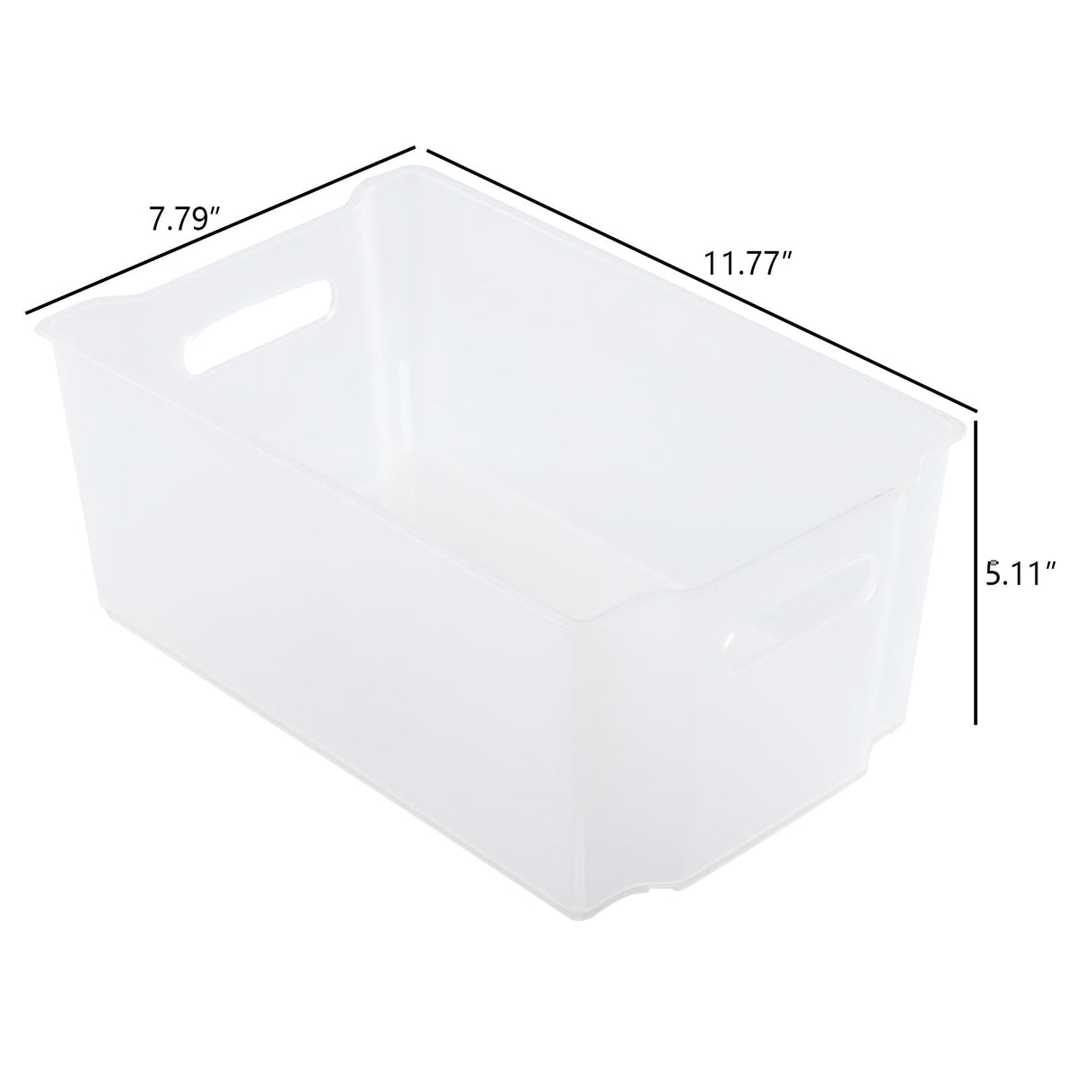 4 Pack Open Storage Organizing Bins (4 Count)