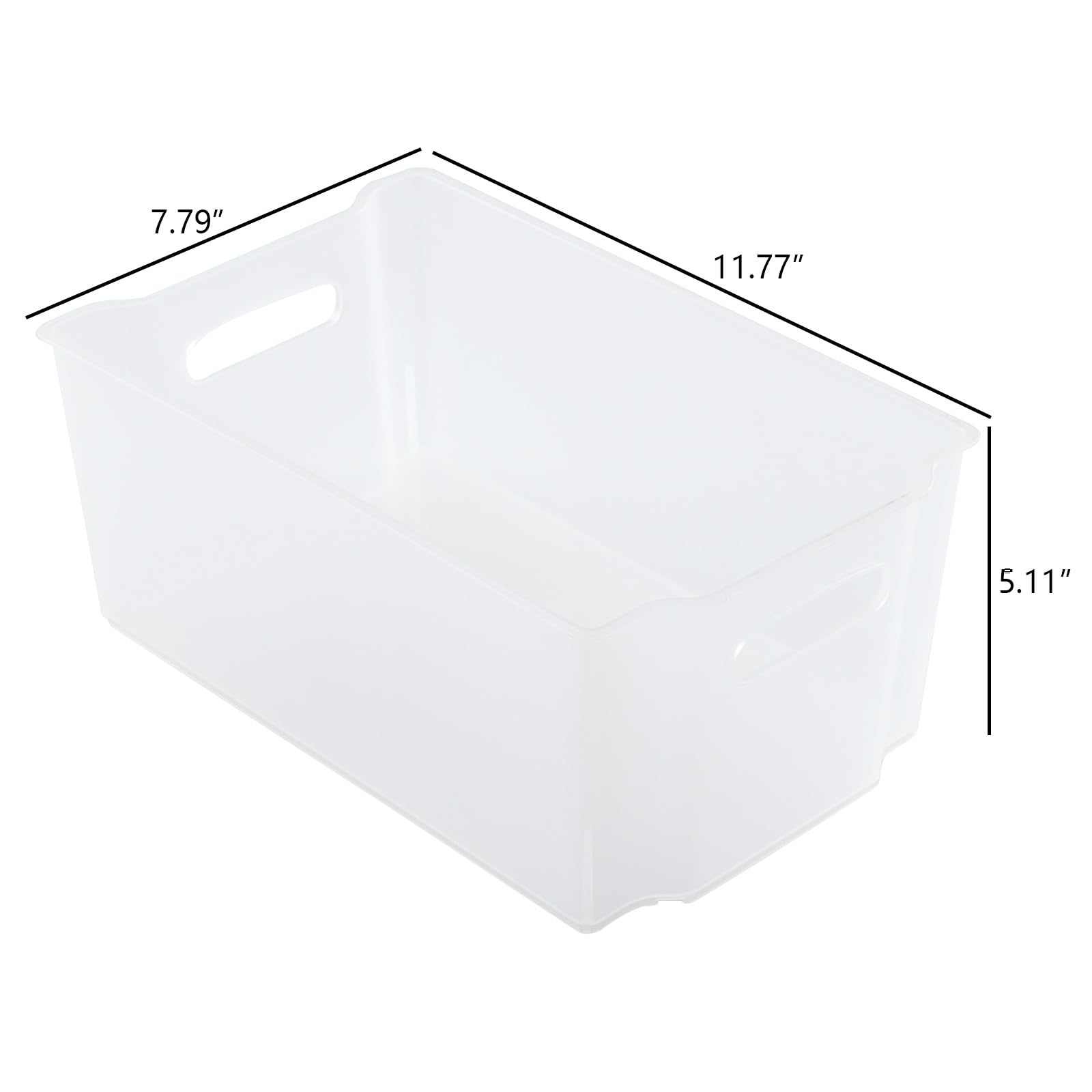 4 Pack Open Storage Organizing Bins (4 Count)