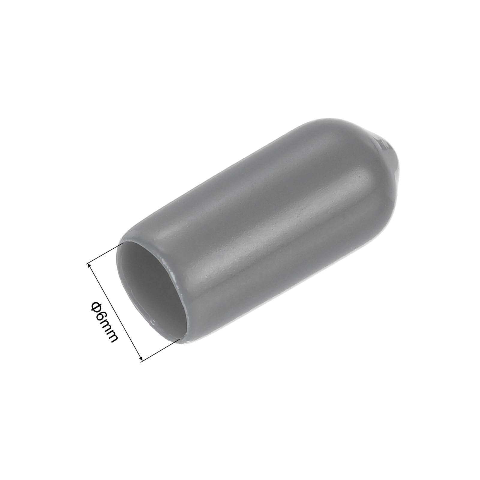 20pcs Rubber End Caps 6mm