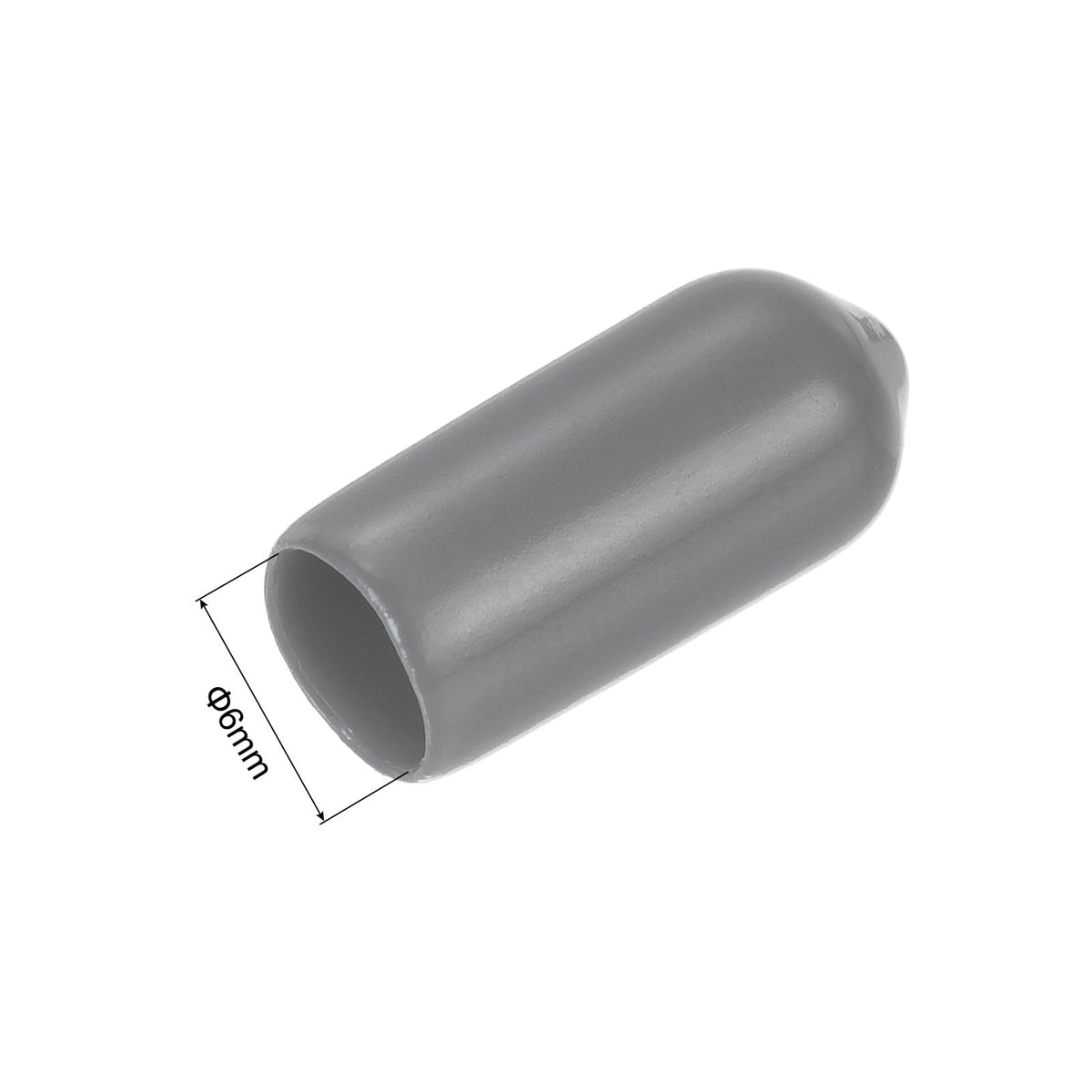 20pcs Rubber End Caps 6mm