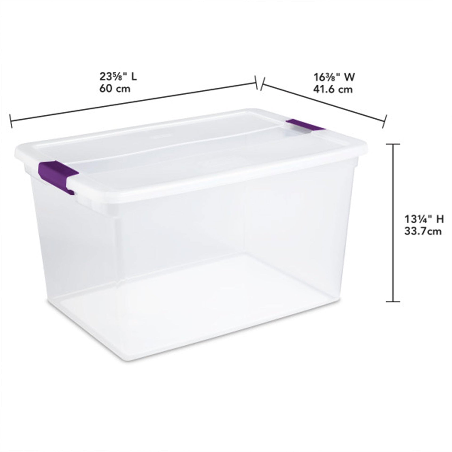 66 Qt ClearView Latch Storage Box (12 Count)