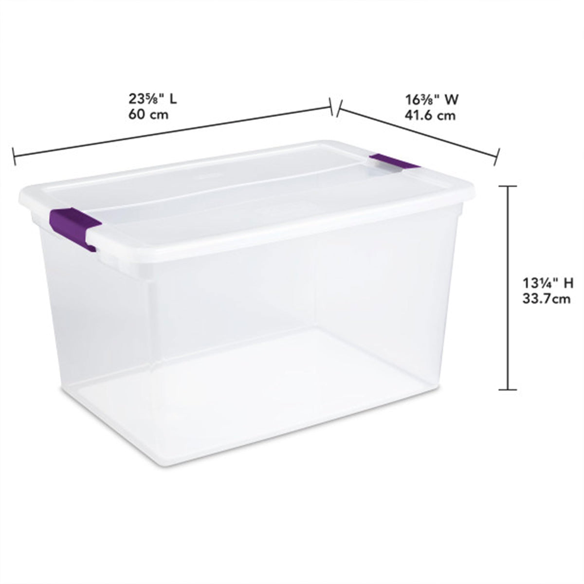 66 Quart ClearView Latch Box (6 Count)