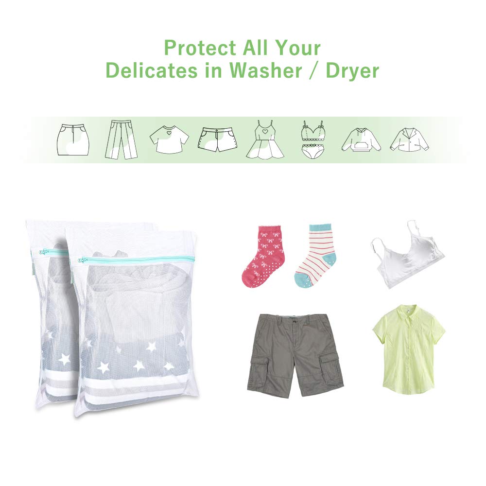 2 PCS Mesh Laundry Bags (2 Count)