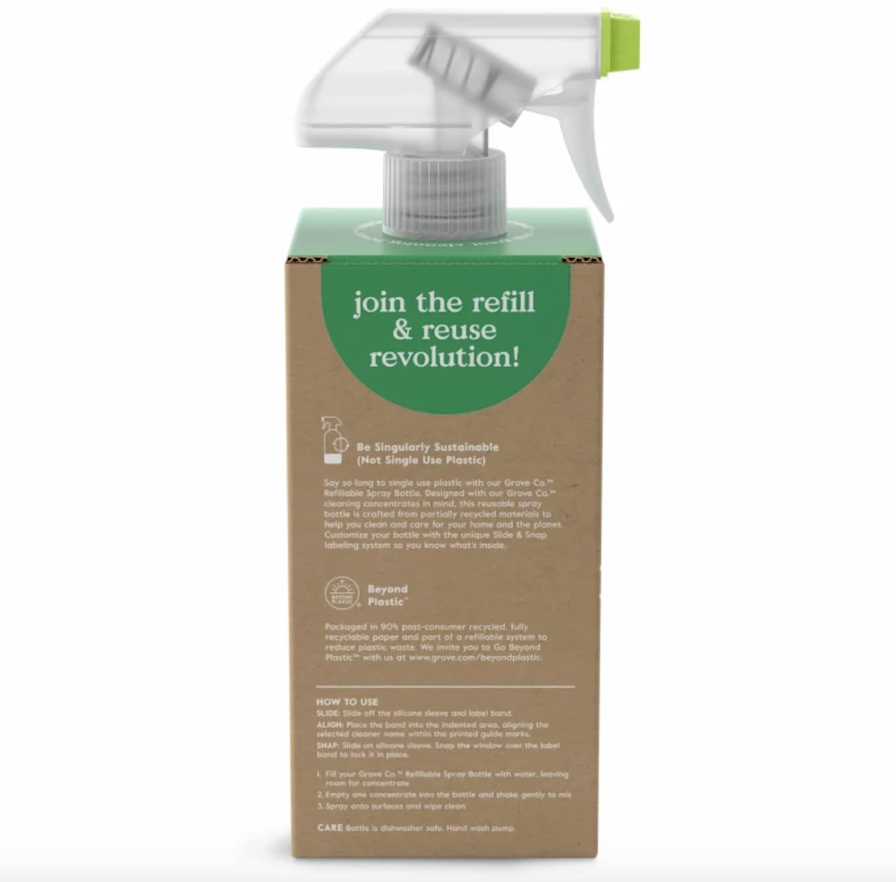 Refillable Glass Spray Bottle for Cleaning