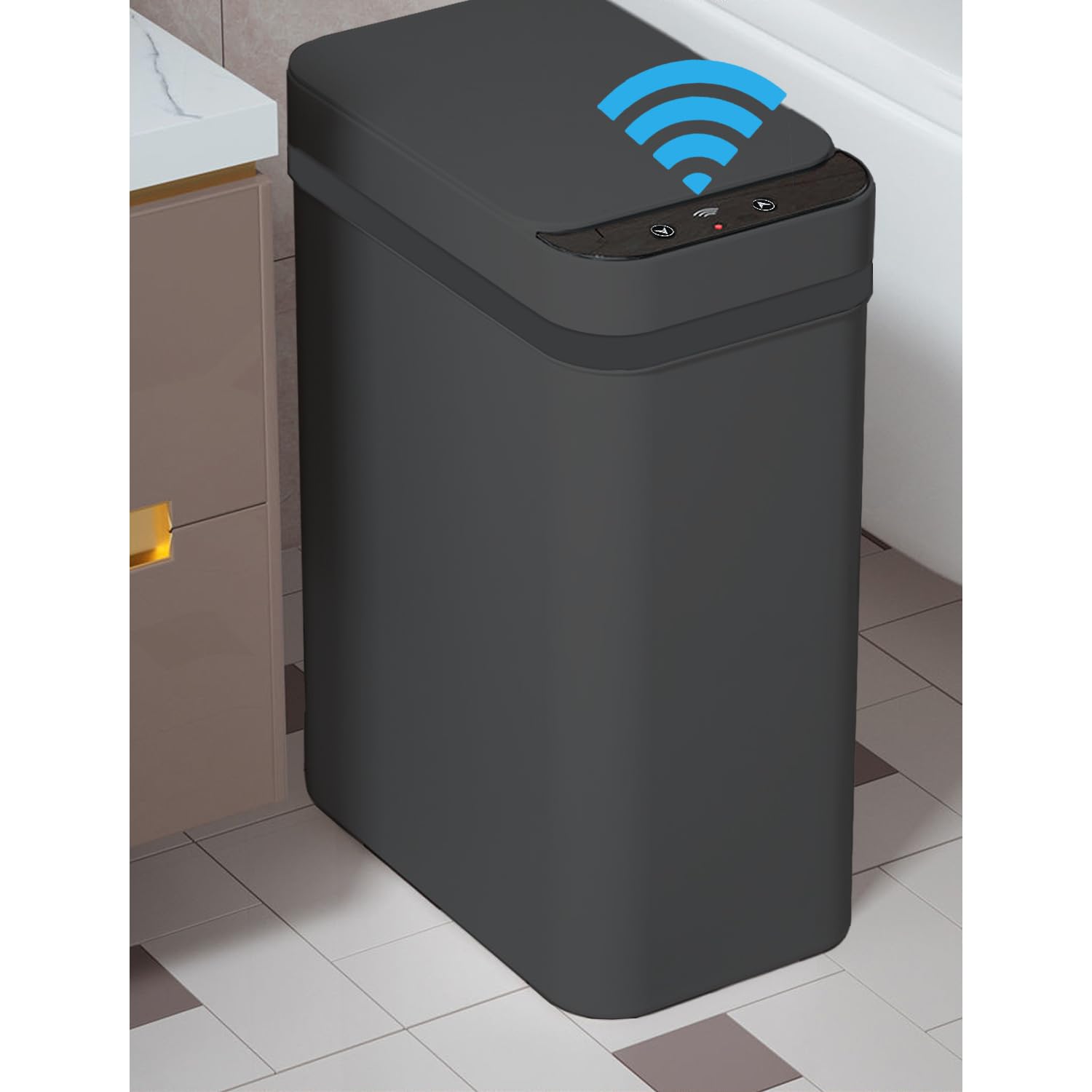 4 Gallons Bathroom Trash Can Automatic Touchless