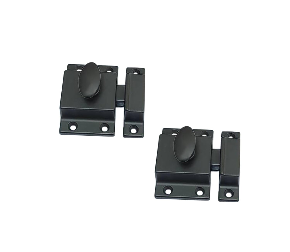 Traditional Large Oval Turn Cabinet Latch (2 Count)