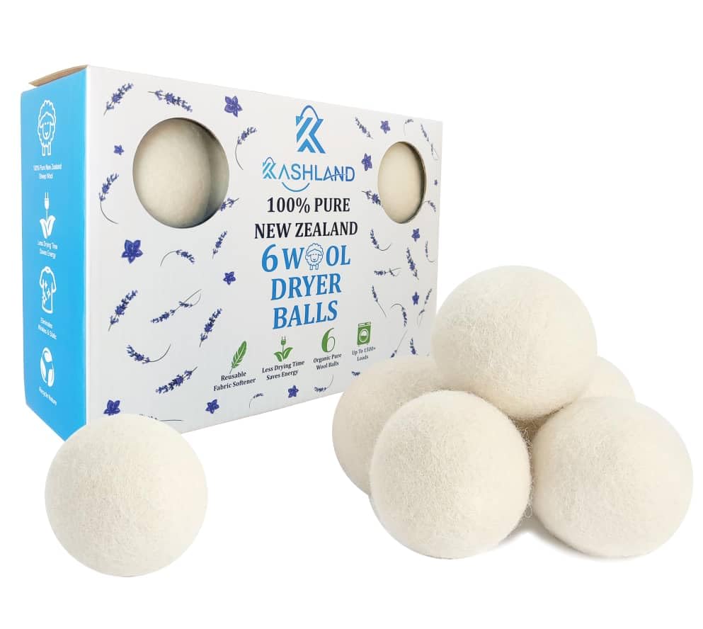 Organic Wool Dryer Balls (6 Count)