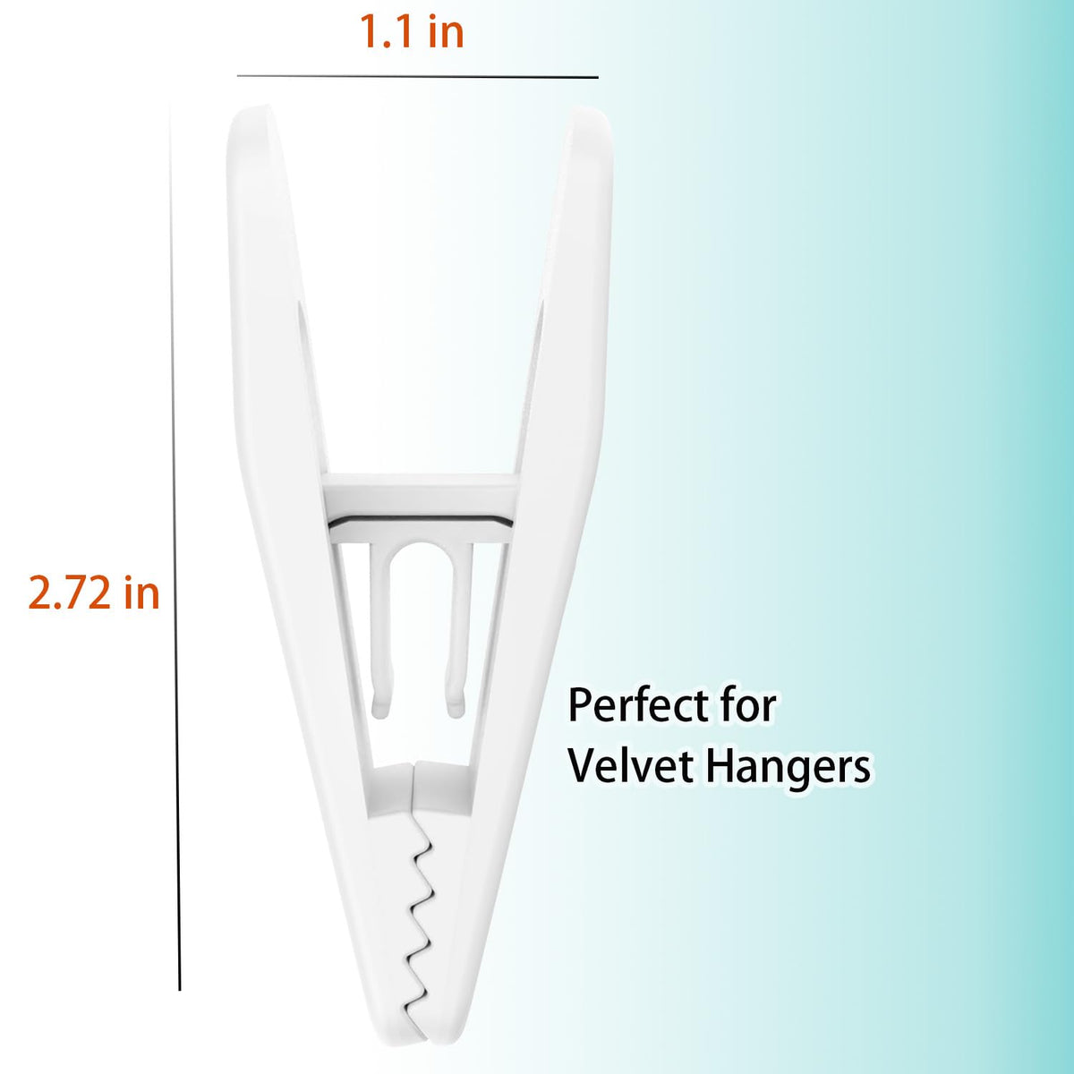 Hanger Clips for Velvet Hangers (40 Count)