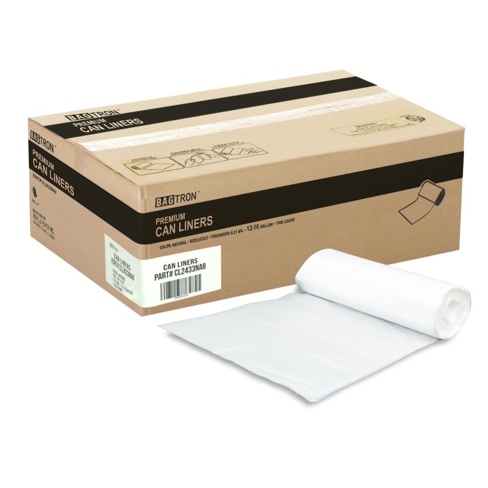 12 16 Gallon Trash Bags (1000 Count)