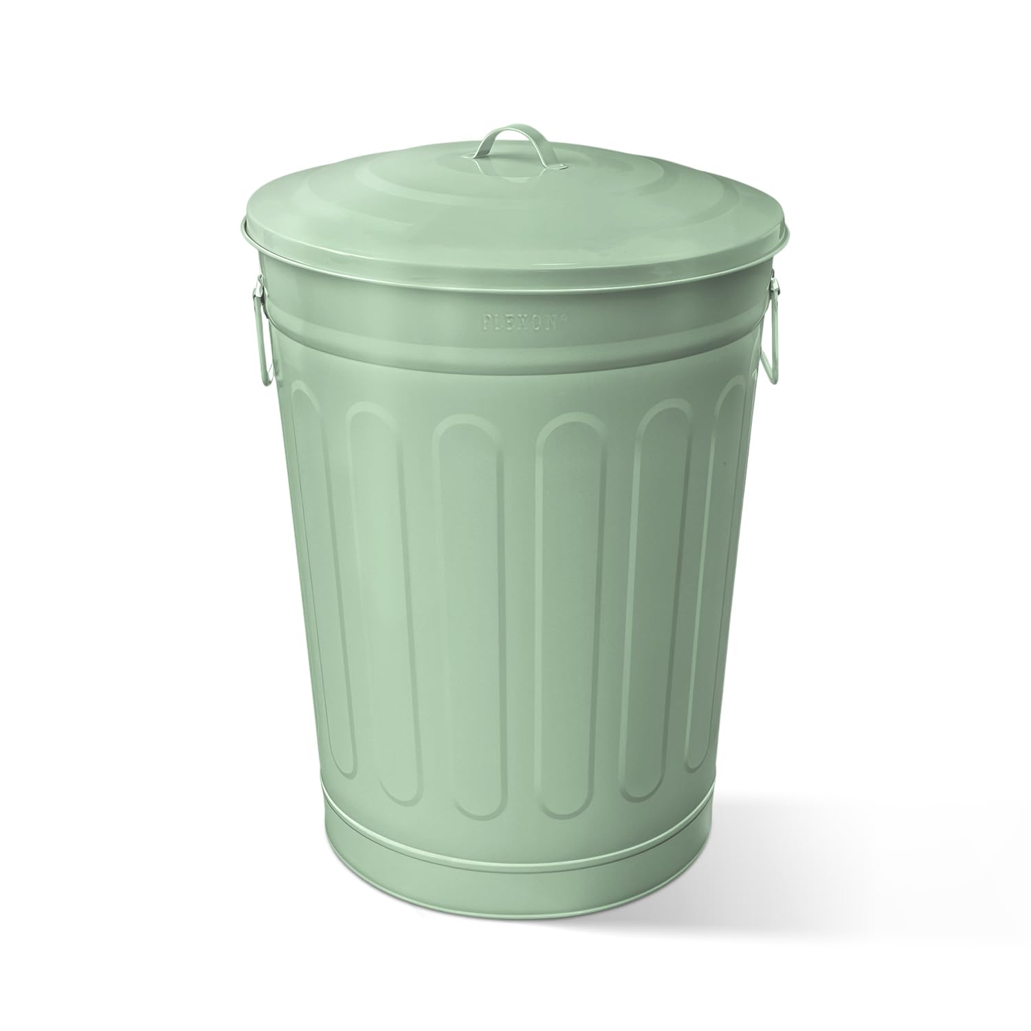 13 Gallon Metal Trash Can with Lid Outdoor Vintage Trash Can Steel Retro Garbage Can for Kitchen Farmhouse Rustic Bird Seed Storage Pet Food Cute Bucket