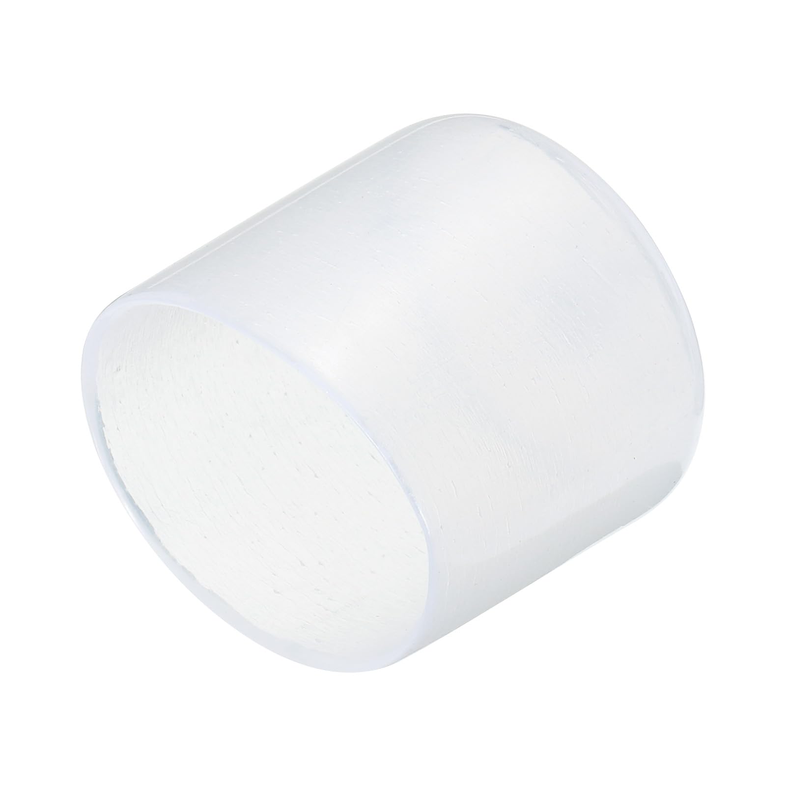 20pcs Rubber End Caps 30mm ID Vinyl PVC Round Tube Bolt Cap Cover Screw Thread Protectors Clear