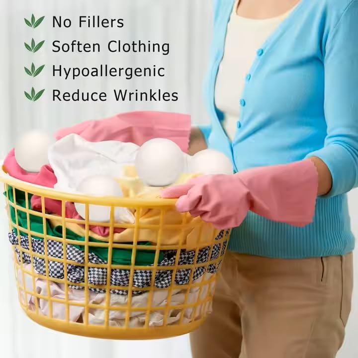 Organic Wool Dryer Balls (6 Count)