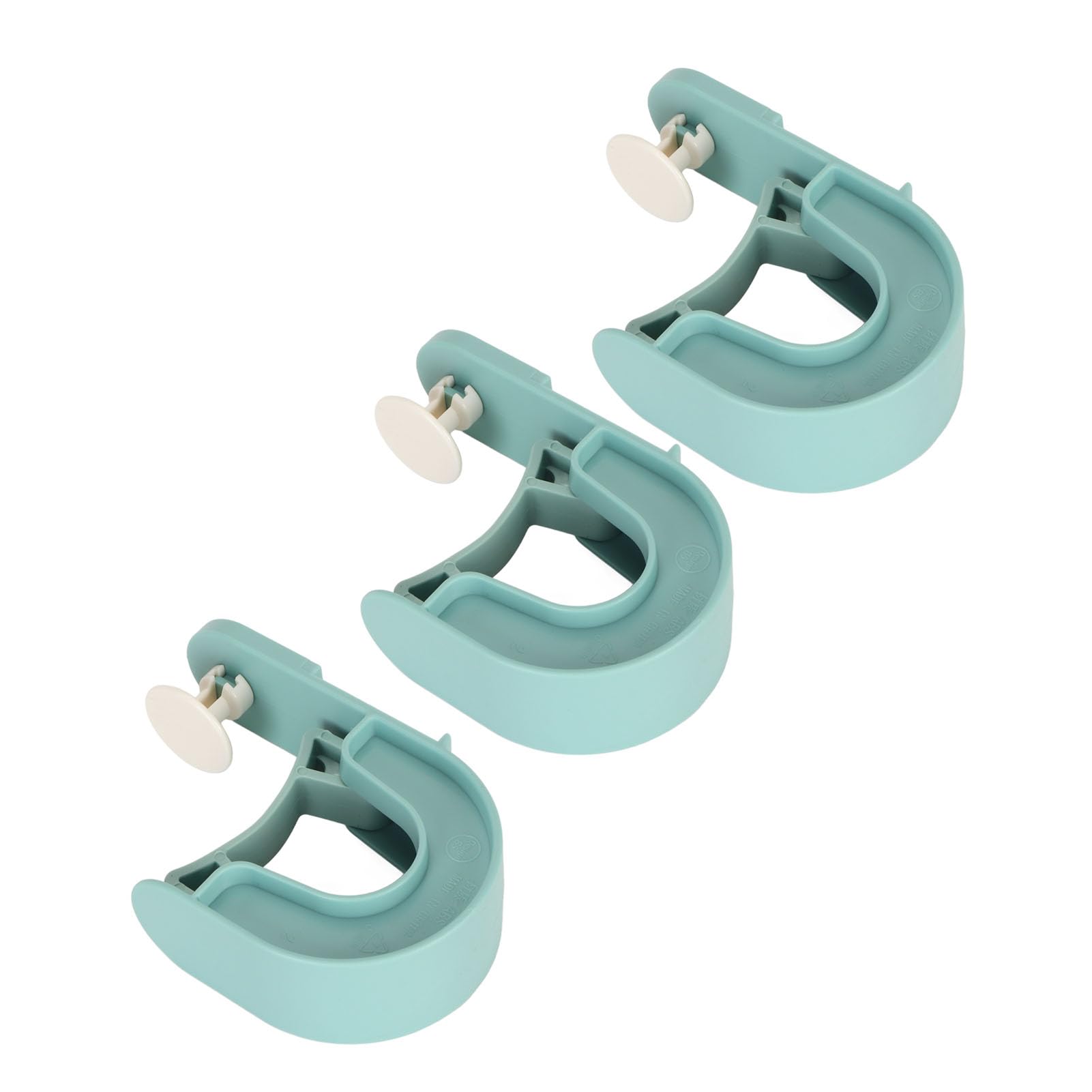 3Pcs Broom Mop Holder Self Adhesive Prevent Slip Multipurpose Wall Mount Mop Grippers for Home Bathroom Kitchen Garden Garage