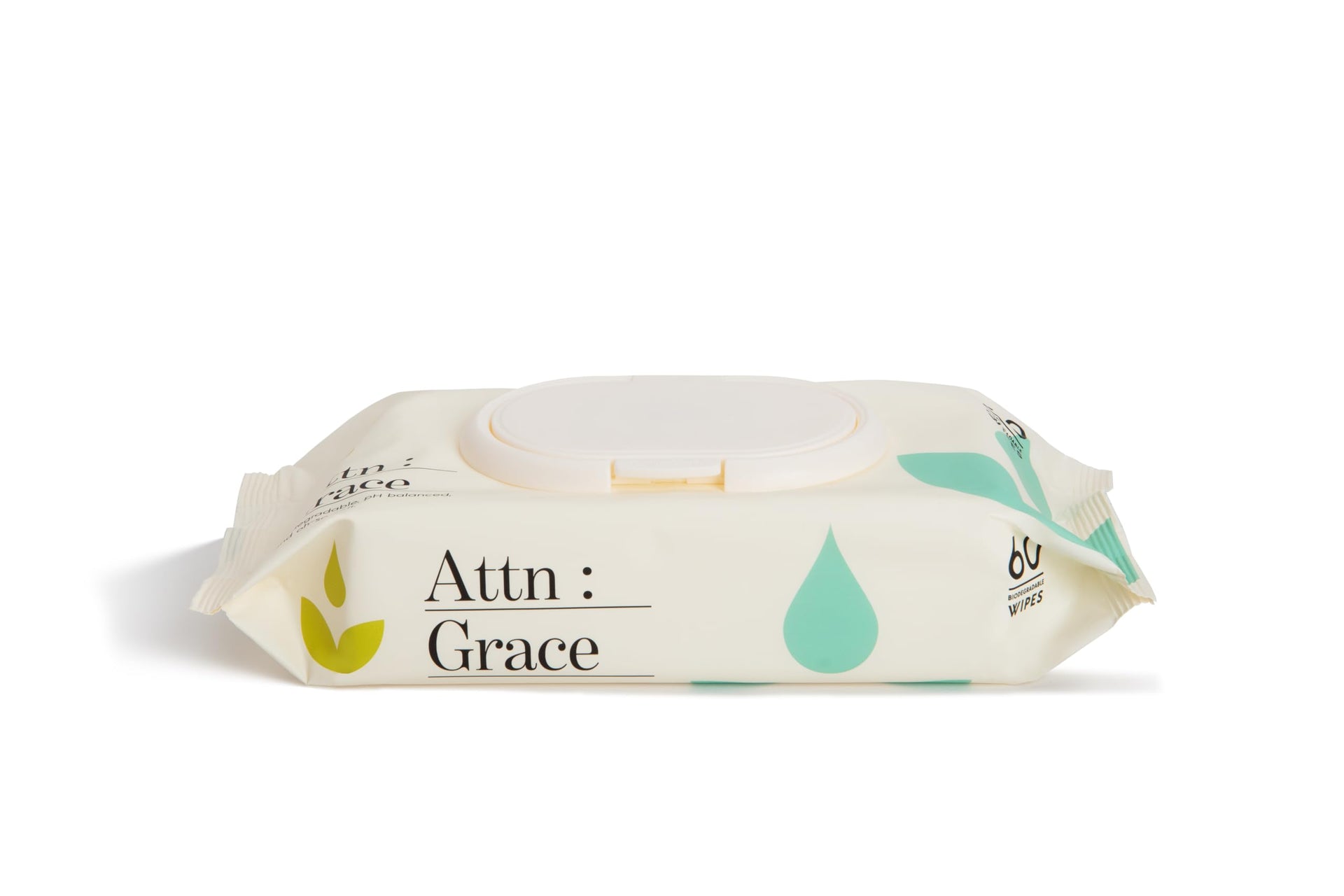 Attn Grace Flushable Wet Wipes for Women with Aloe Vera (60 Count)