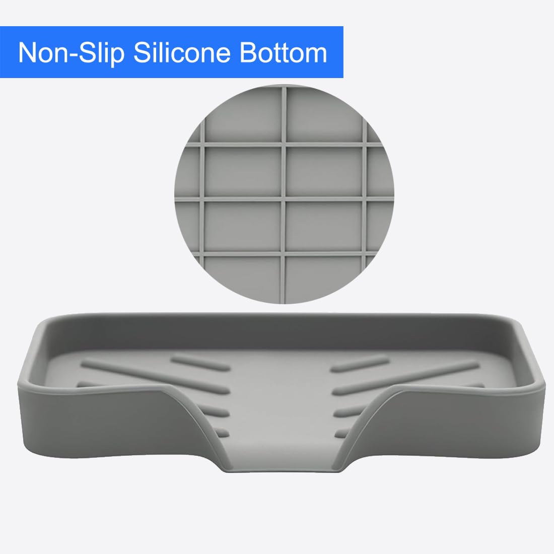 Sponge Holder with Drain Spout for Kitchen Sink