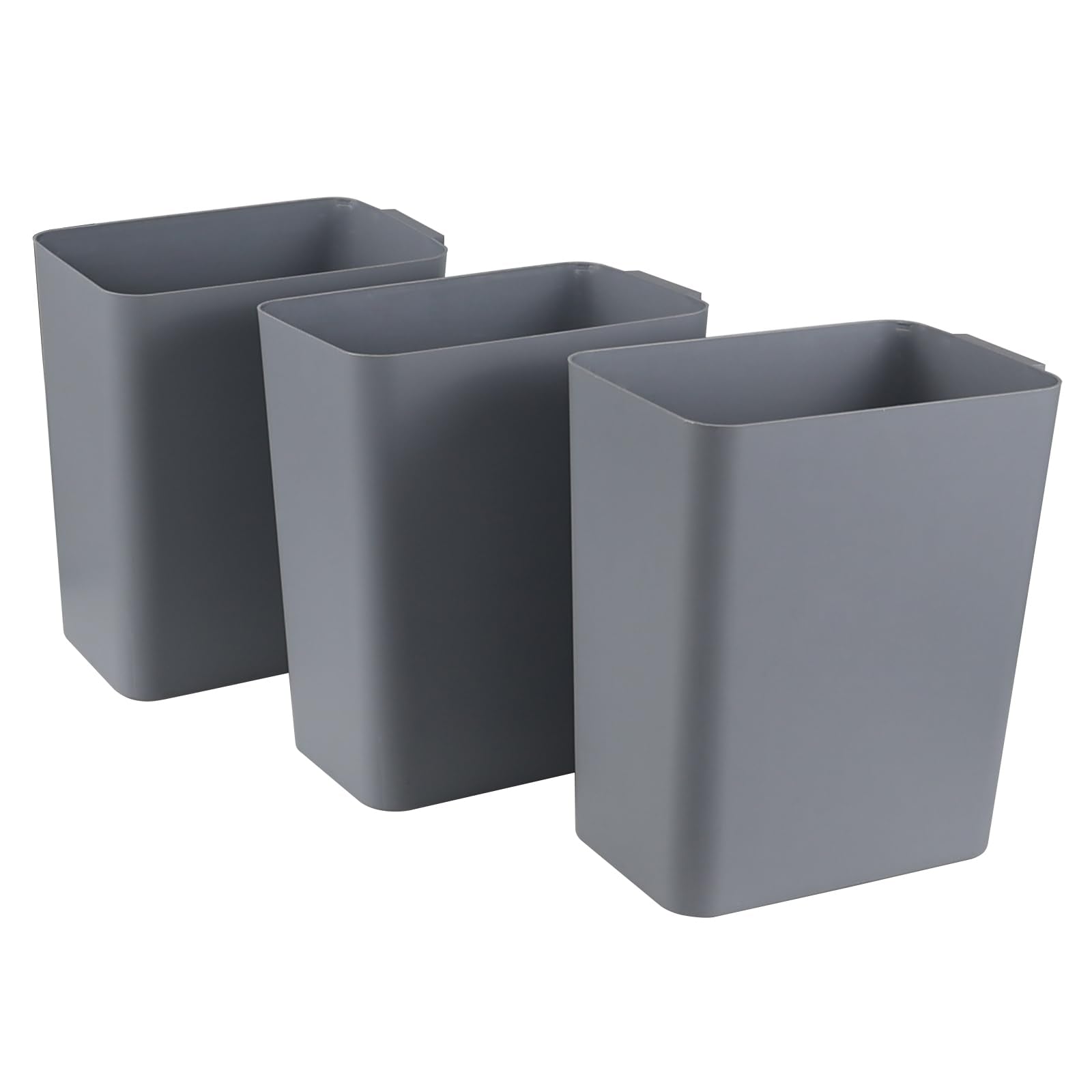 3 Pack 4.5 Gal Open Top Trash Cans (3 Count)