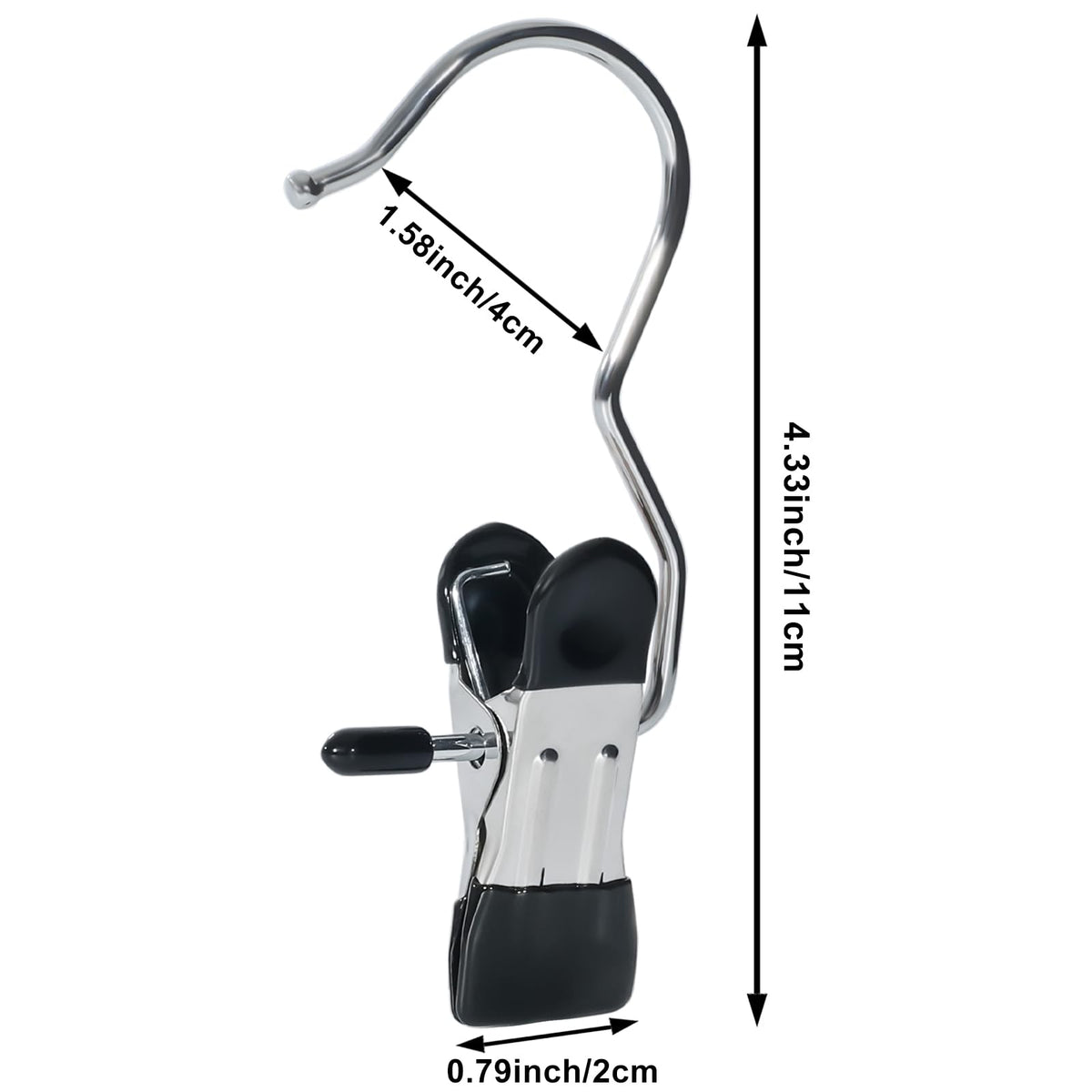15/30/50Pcs Upgrade Double Head Clamp Dipped Clothespin for Laundry Hooks with Clips, Boot Holder, Hanging Clips, Portable Multifunctional Hangers Single Clip Space Saving for Jeans, Hats (50, Black) (50 Count)