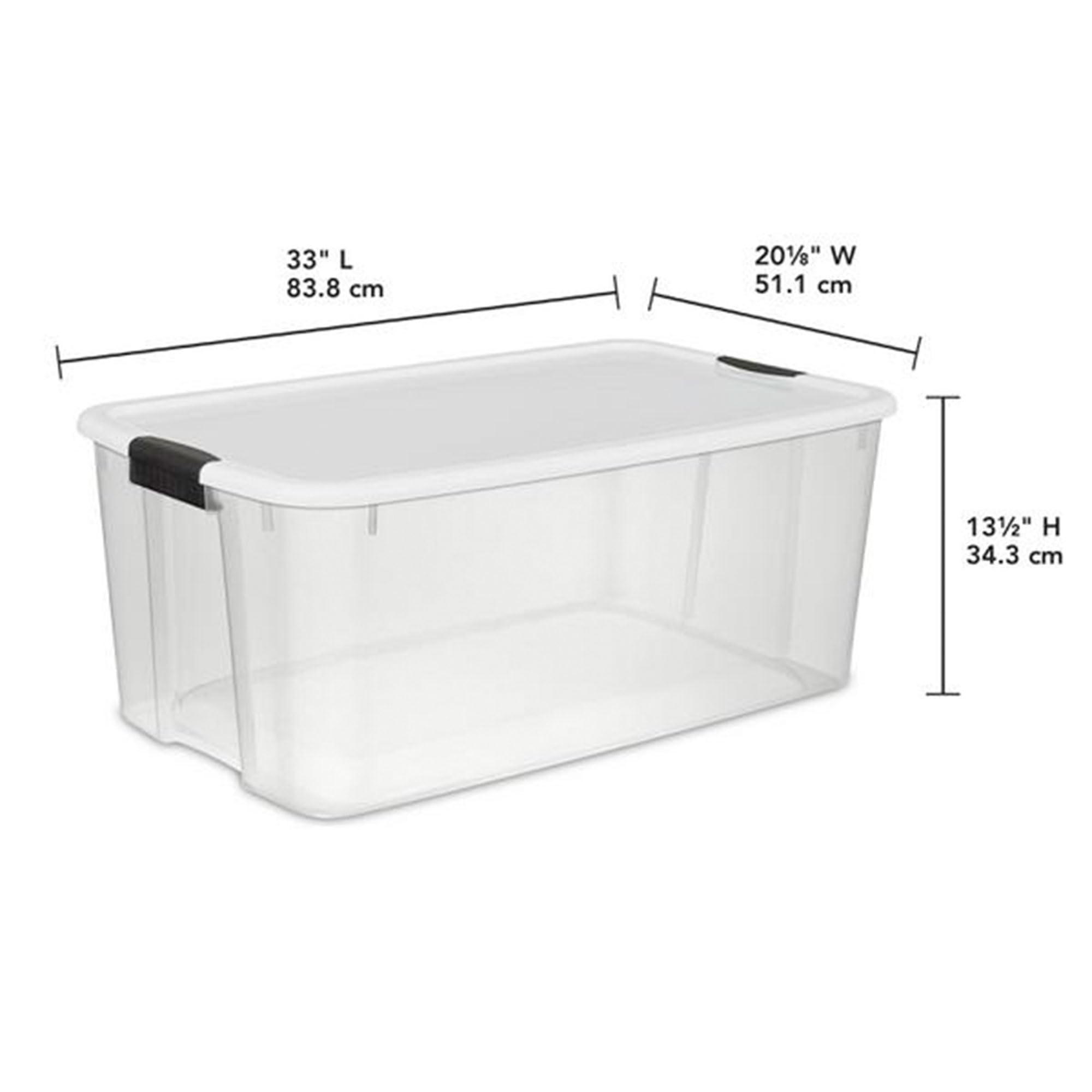 Ultra Latch Box with Lids for Home and Office (8 Count)