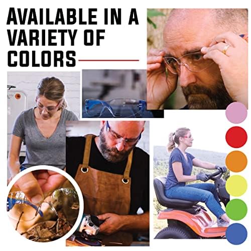 Clear Lens Color Temple Protective Safety Glasses (144 Count)