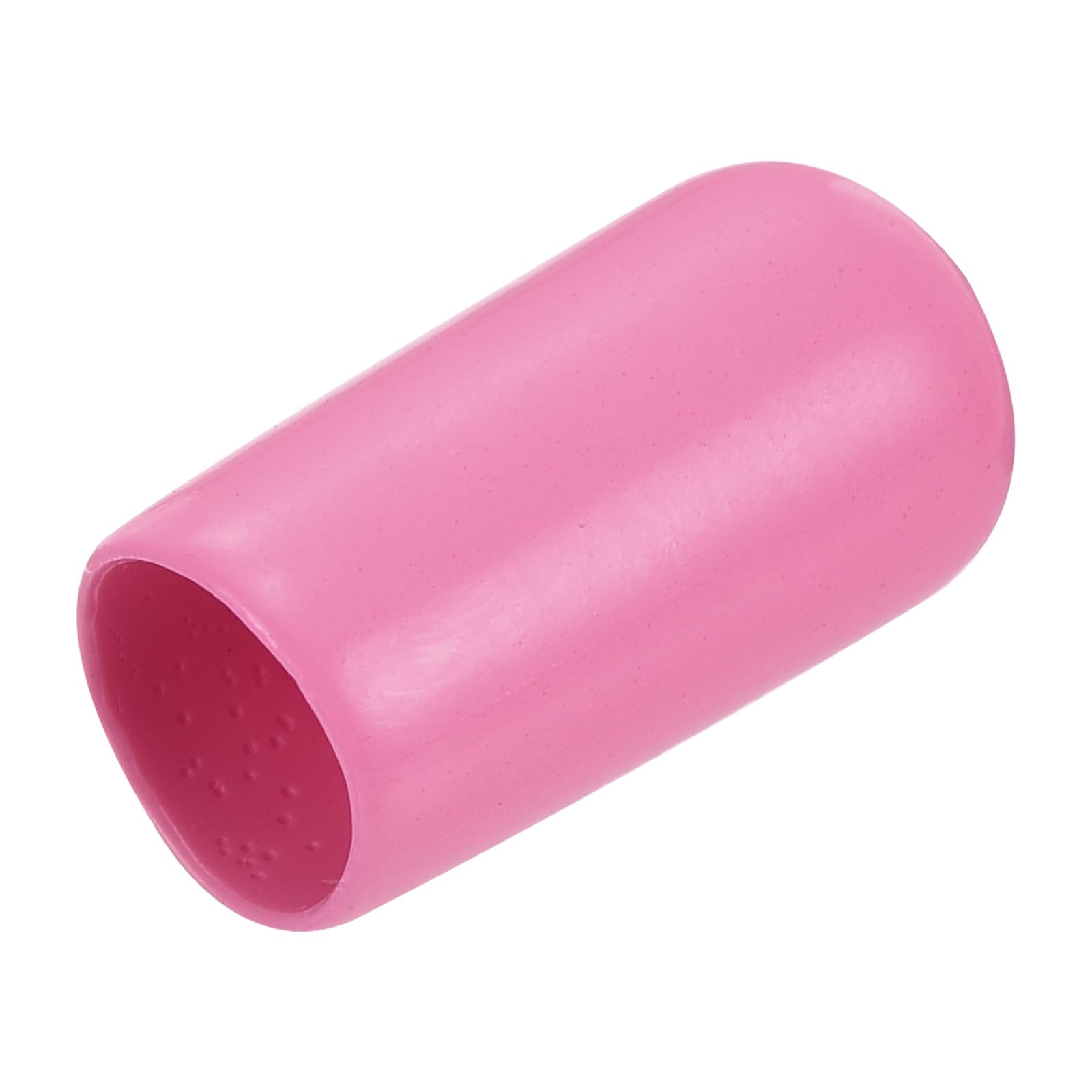 20pcs Rubber End Caps 7mm ID Vinyl PVC Round Tube Bolt Cap Cover Screw Thread Protectors Pink