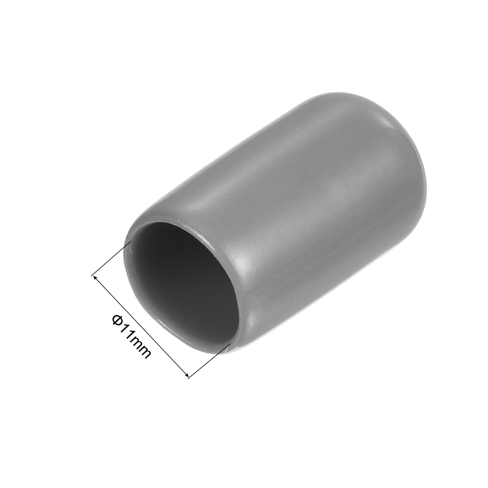 20pcs Rubber End Caps Protective Caps 11mm ID Vinyl PVC Round Tube Bolt Cap Cover Screw Thread Protectors