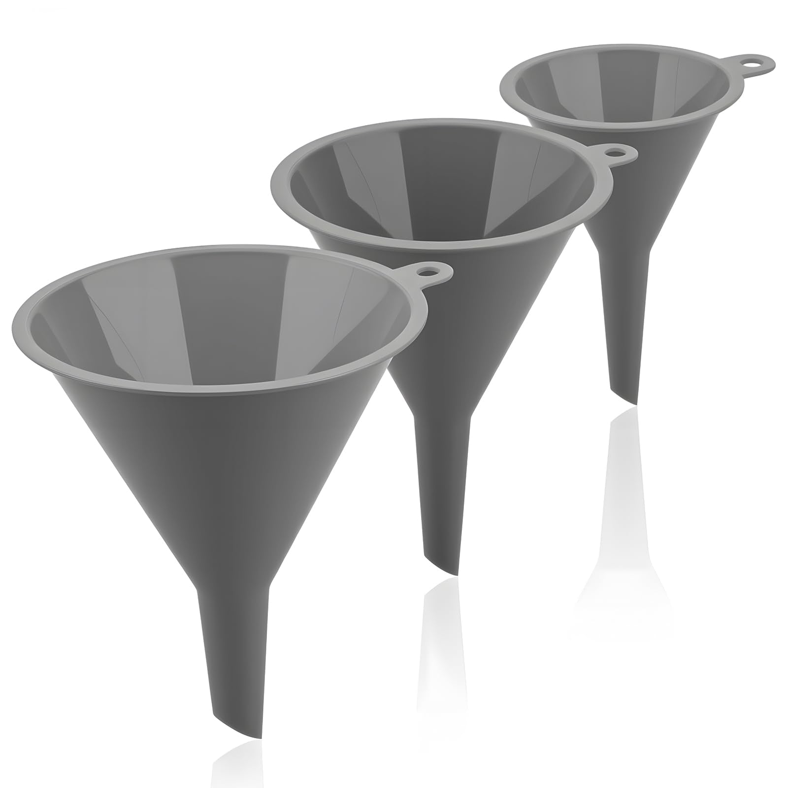 3Piece Plastic Kitchen Funnel Set (3 Count)