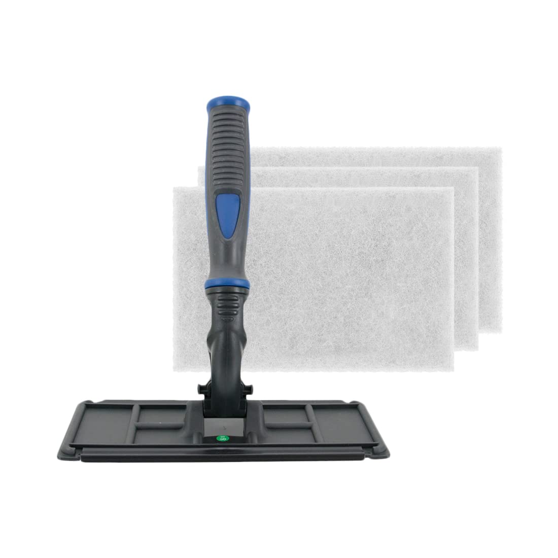 Blue Techno Pad Window Cleaning Kit with White Scrub Pads
