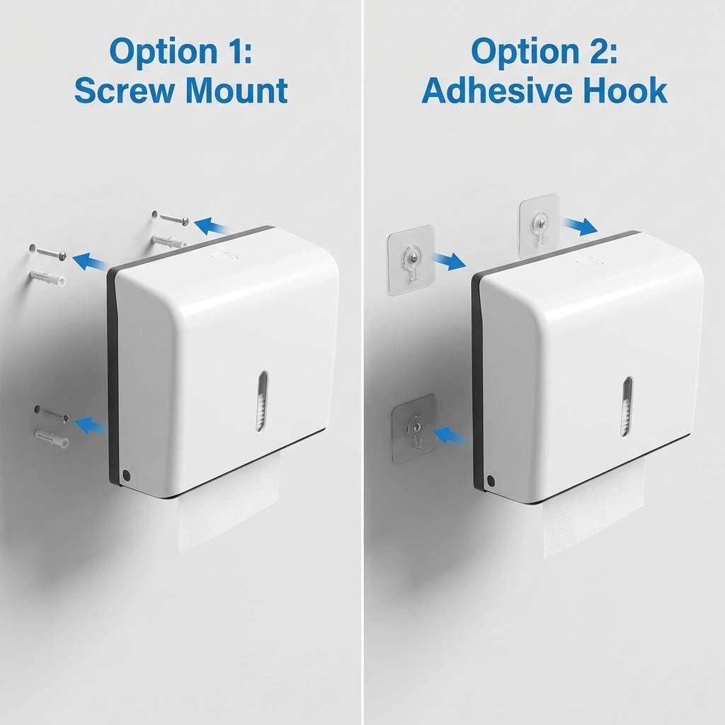 Wall Mount Paper Towel Dispenser 2 Pack (2 Count)