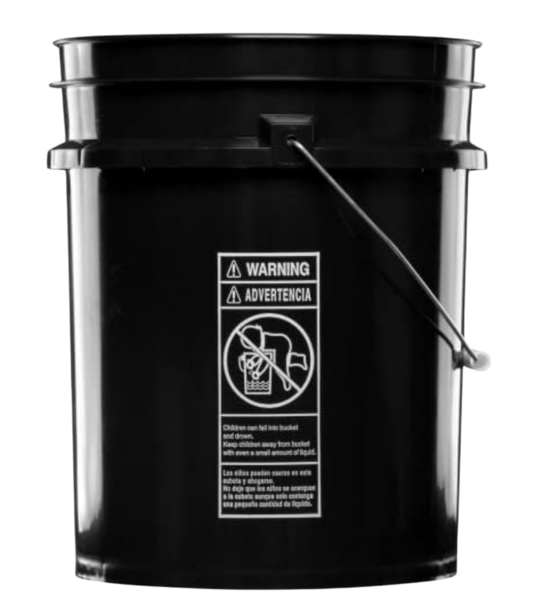 5 Gallon Premium HPDE Plastic Bucket (3 Count)