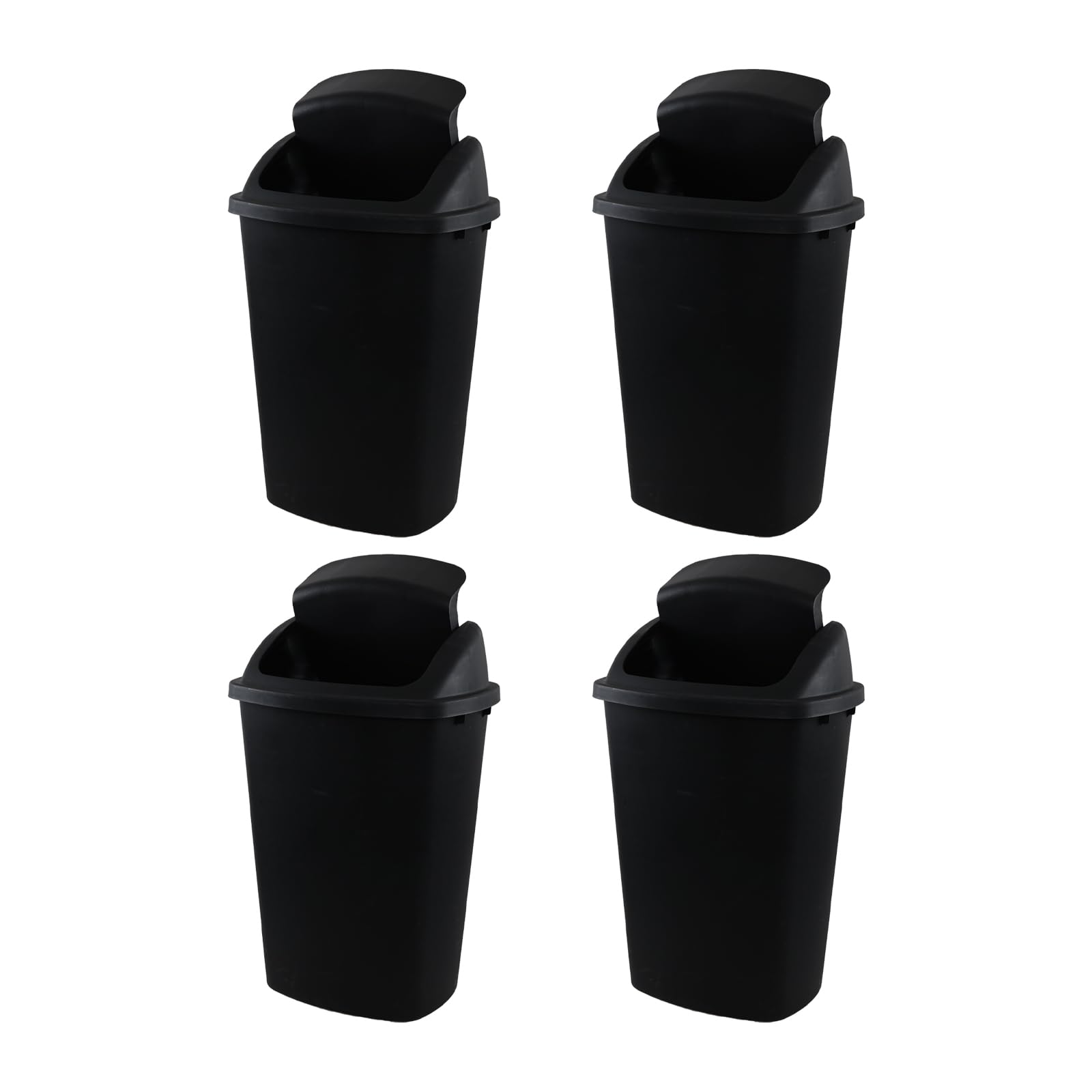 13 Gallon Swing Top Trash Can (4 Count)