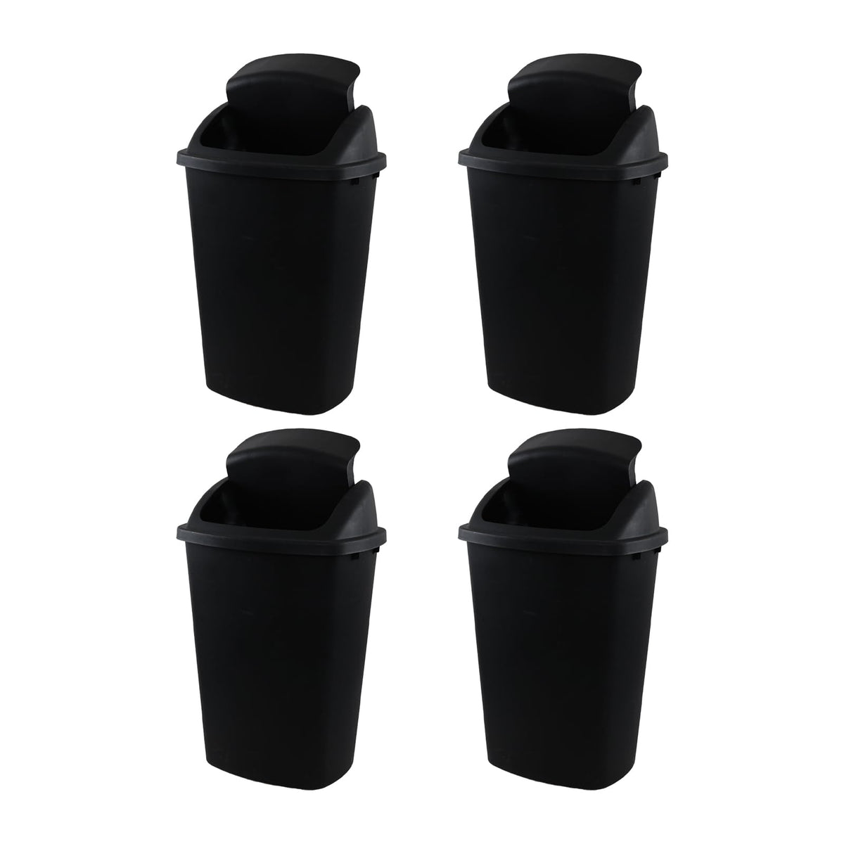 13 Gallon Swing Top Trash Can (4 Count)