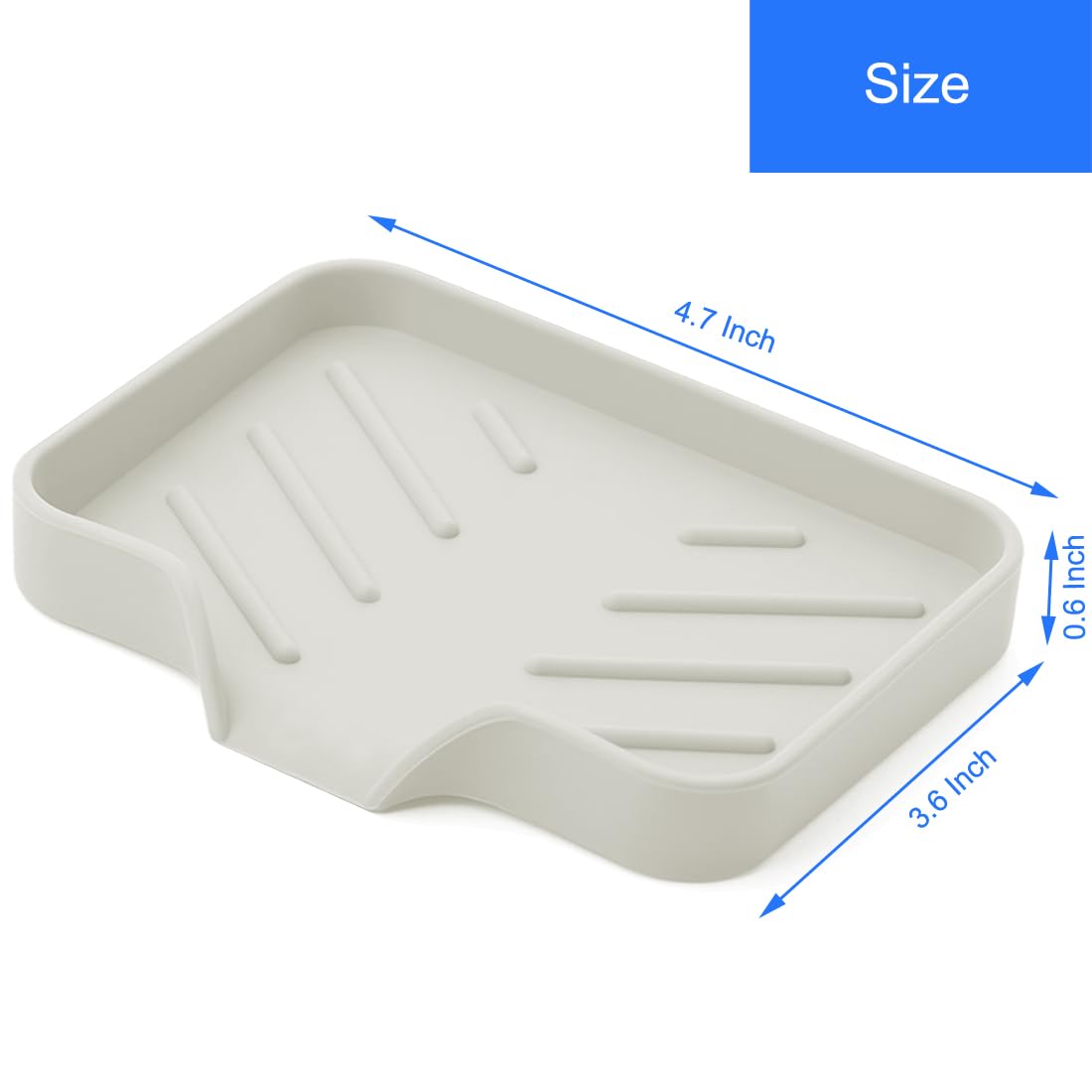 Sponge Holder with Drain Spout for Kitchen Sink