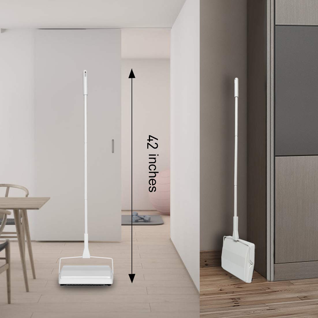 Carpet Floor Sweeper with Horsehair