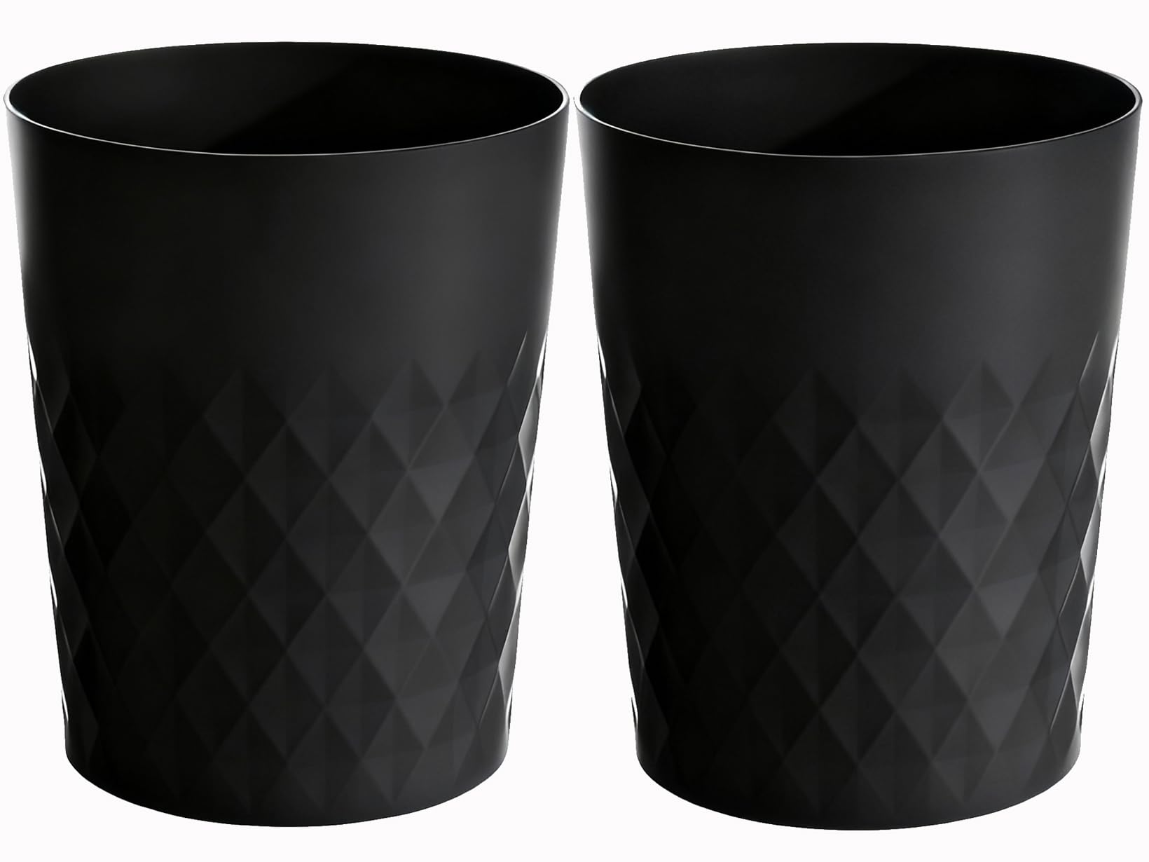 Bathroom Trash Can 1.8 Gallon Garbage Can Waste Basket Recycling Bin for Dorms Bedrooms Offices Kitchens (2 Count)