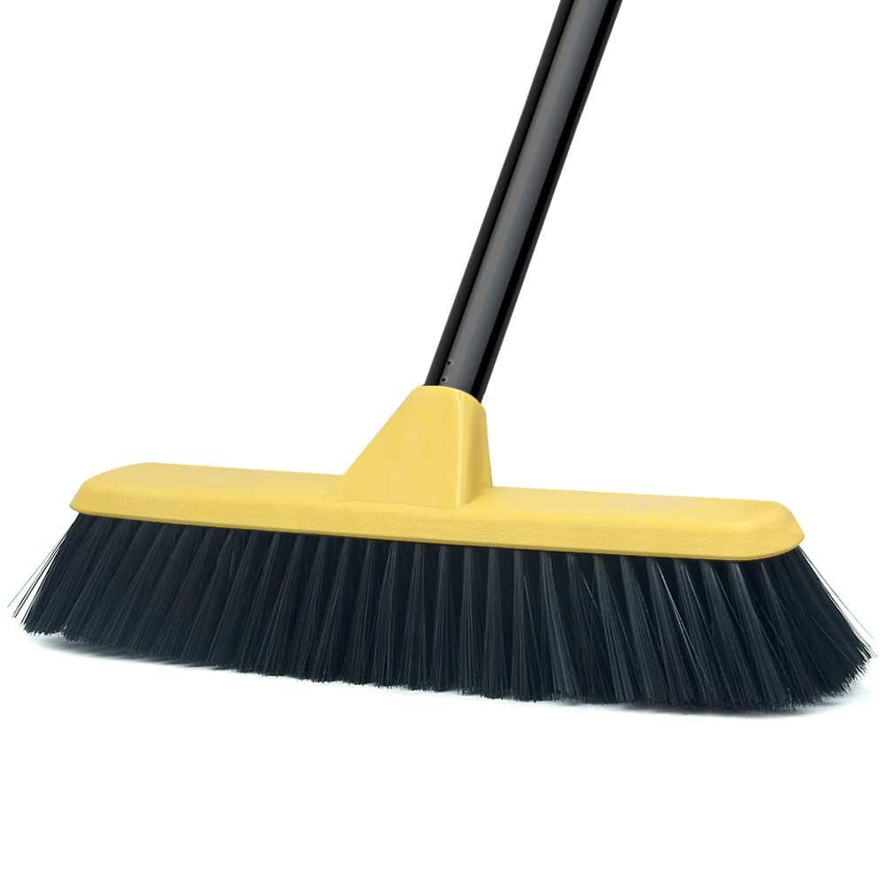 Push Broom with Long Handle