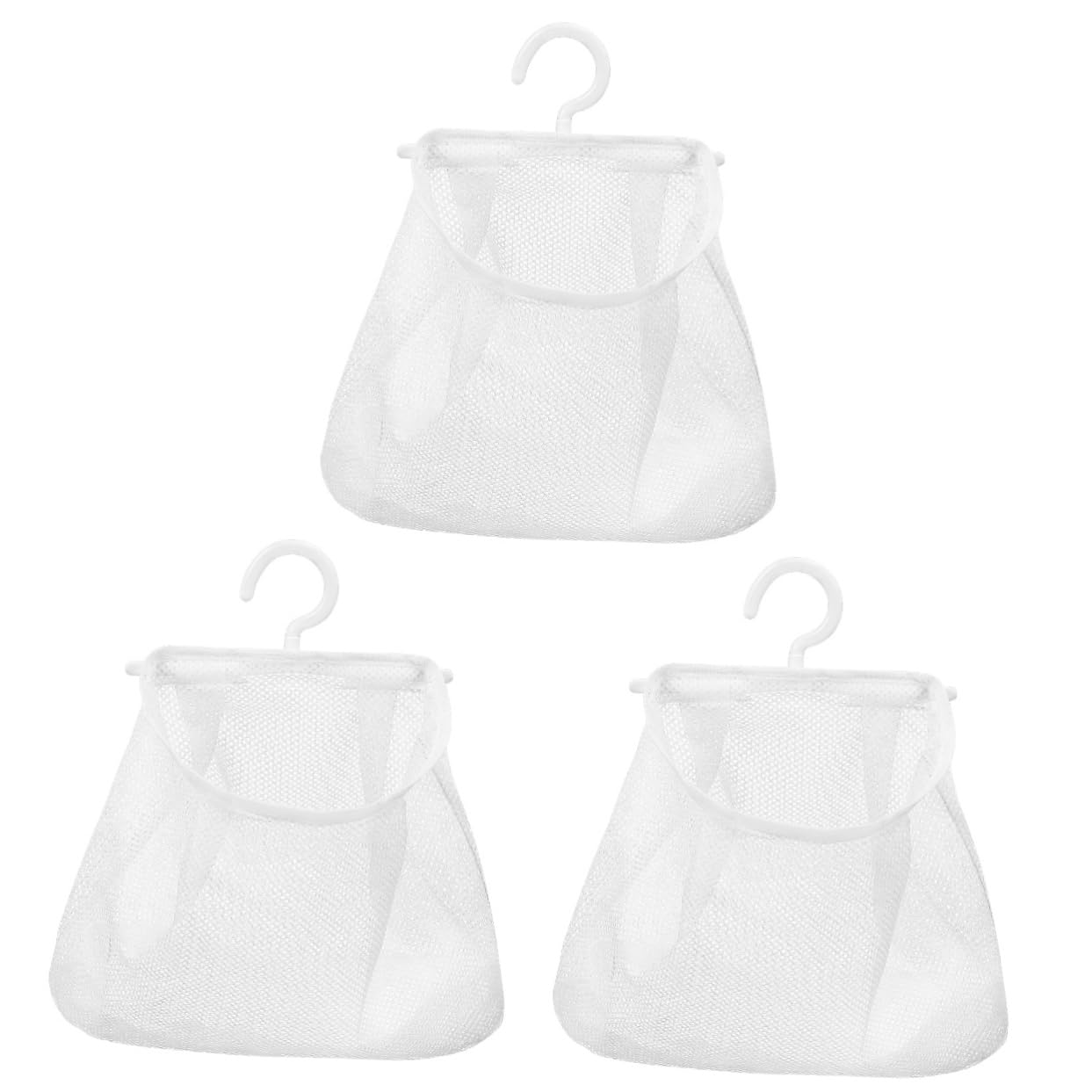 3pcs Mesh Hanging Bag Travel Underwear Organizer Bag Hand Inserts Organizer Undergarment Laundry Laundry Hamper Clothes Peg Hanging Groceries s Vegetable Pouch Pp