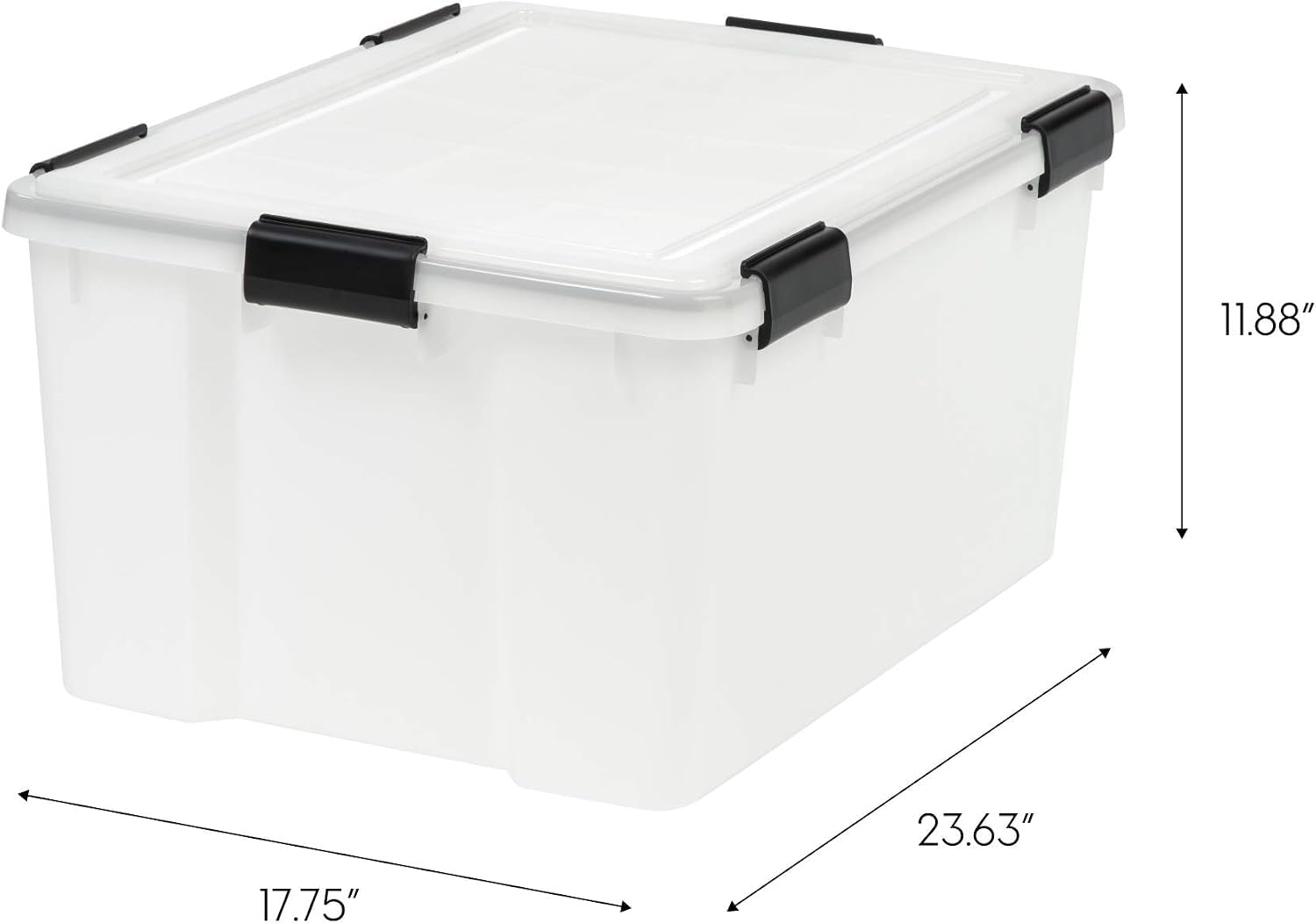 WeatherPro Storage Bins with Lids (4 Count)